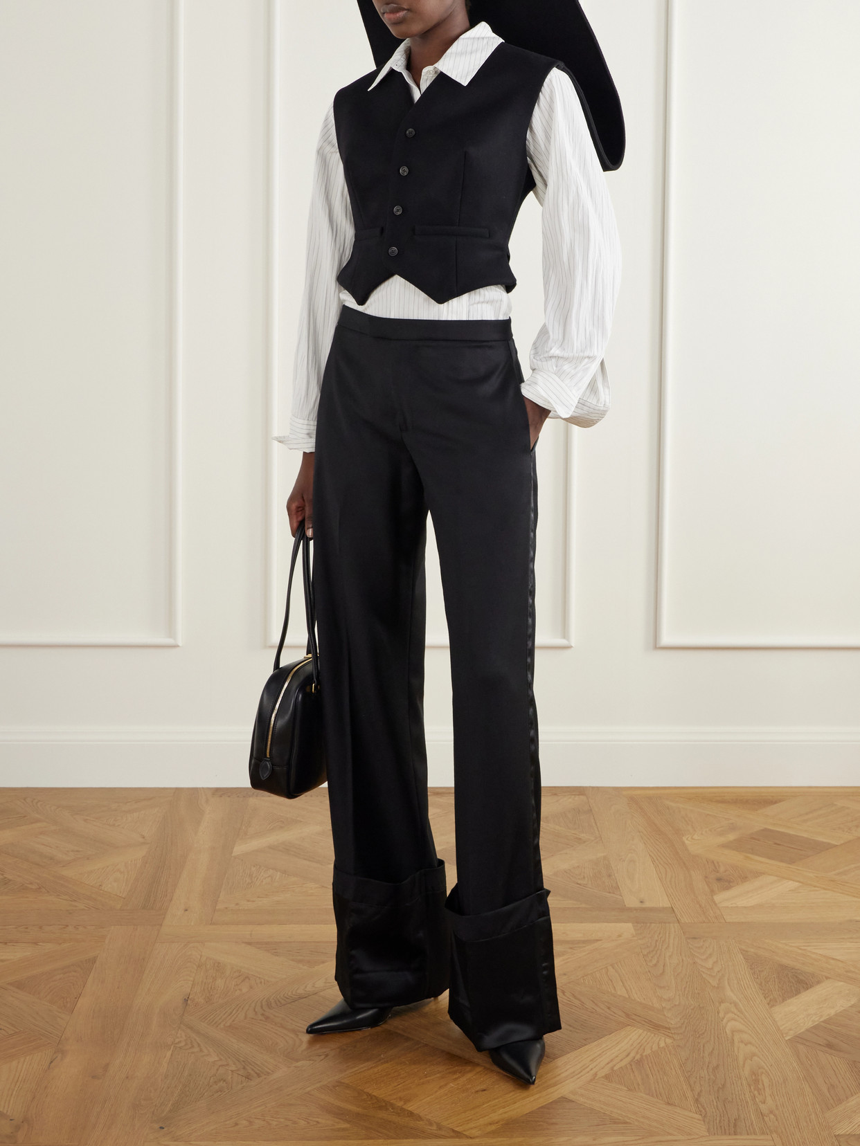 Wool-Twll Wide- Leg