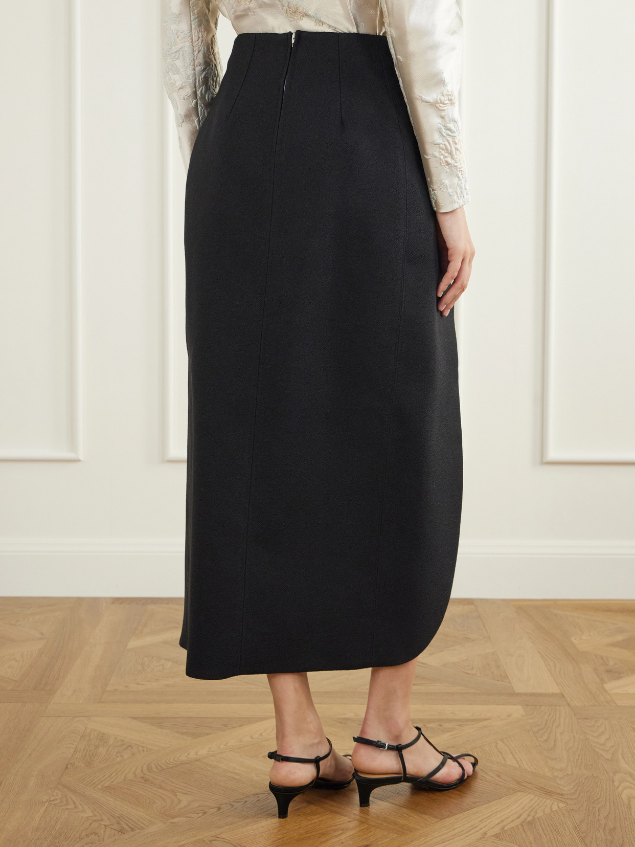 Wool Cut-Out Midi