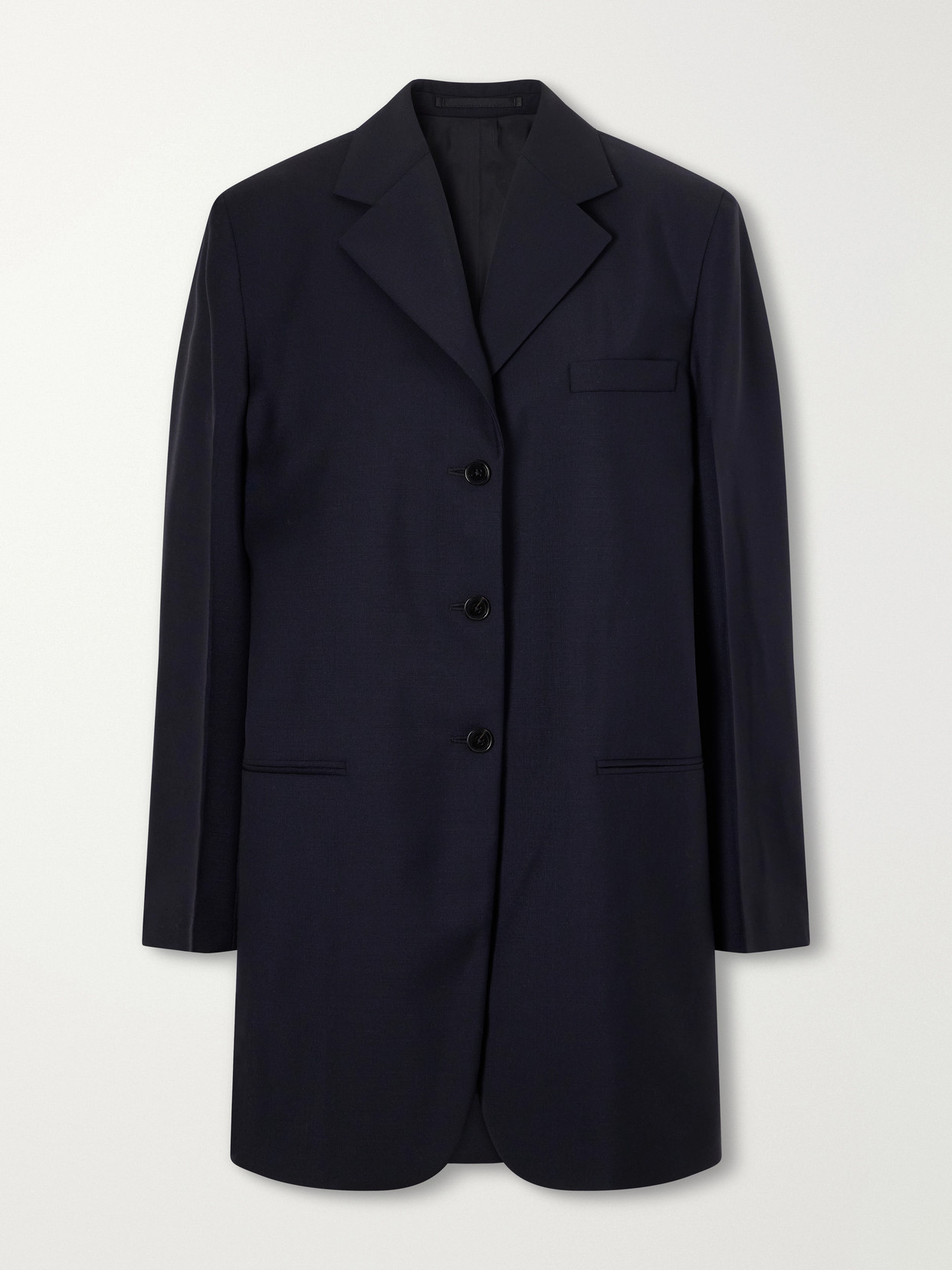 Jil Sander Wool And Mohair-blend Blazer In Blue