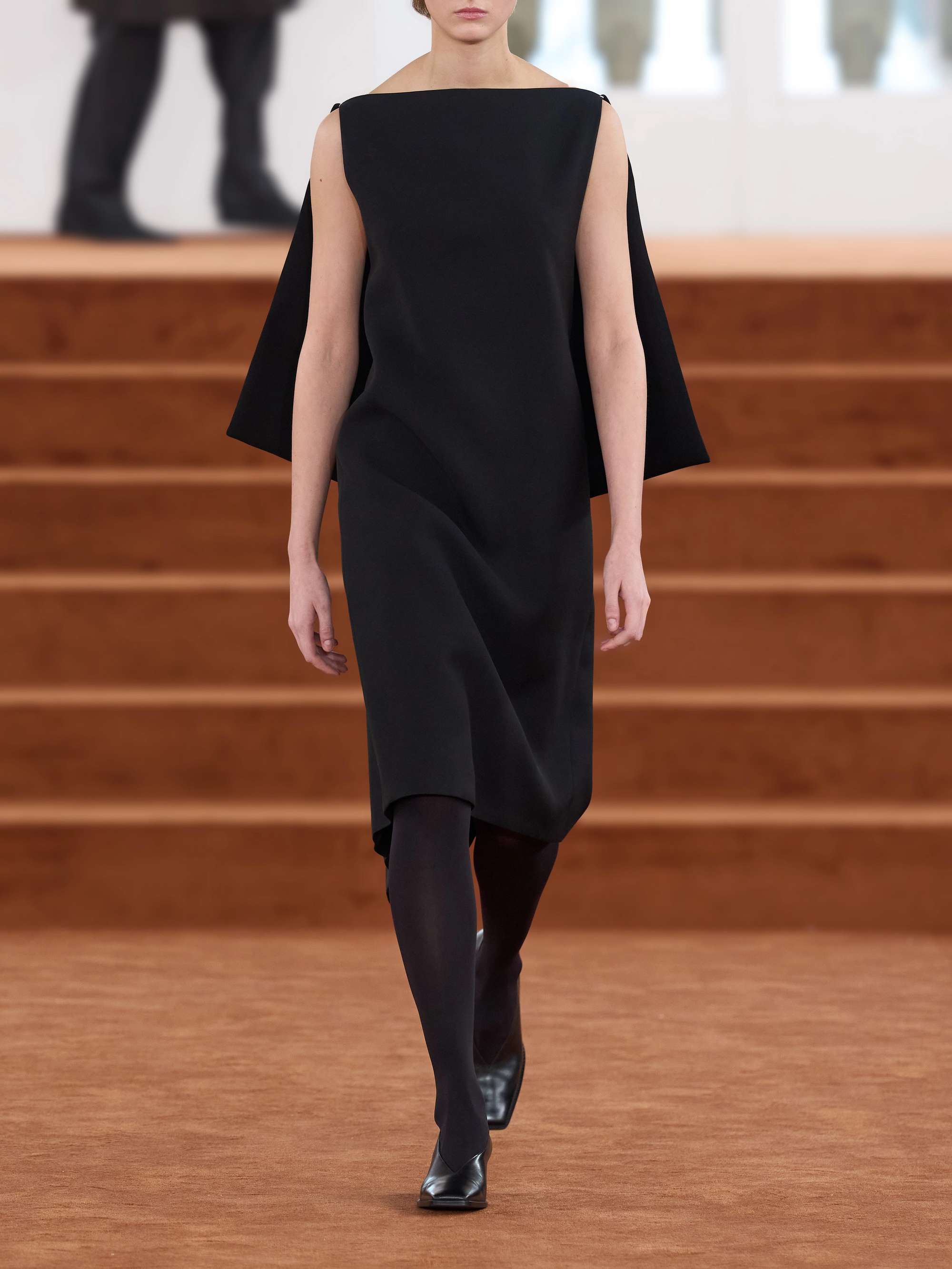 JIL SANDER Open-back silk and wool-blend midi dress | NET-A-PORTER