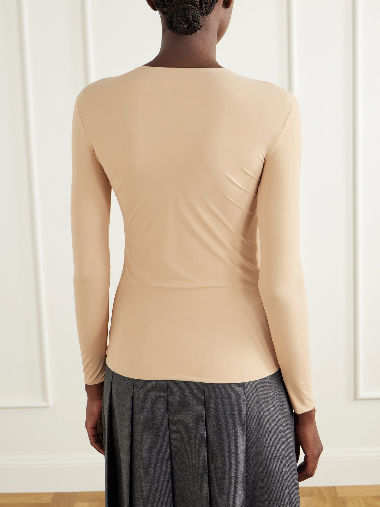 Jil Sander Stretch T-shirt In Neutrals