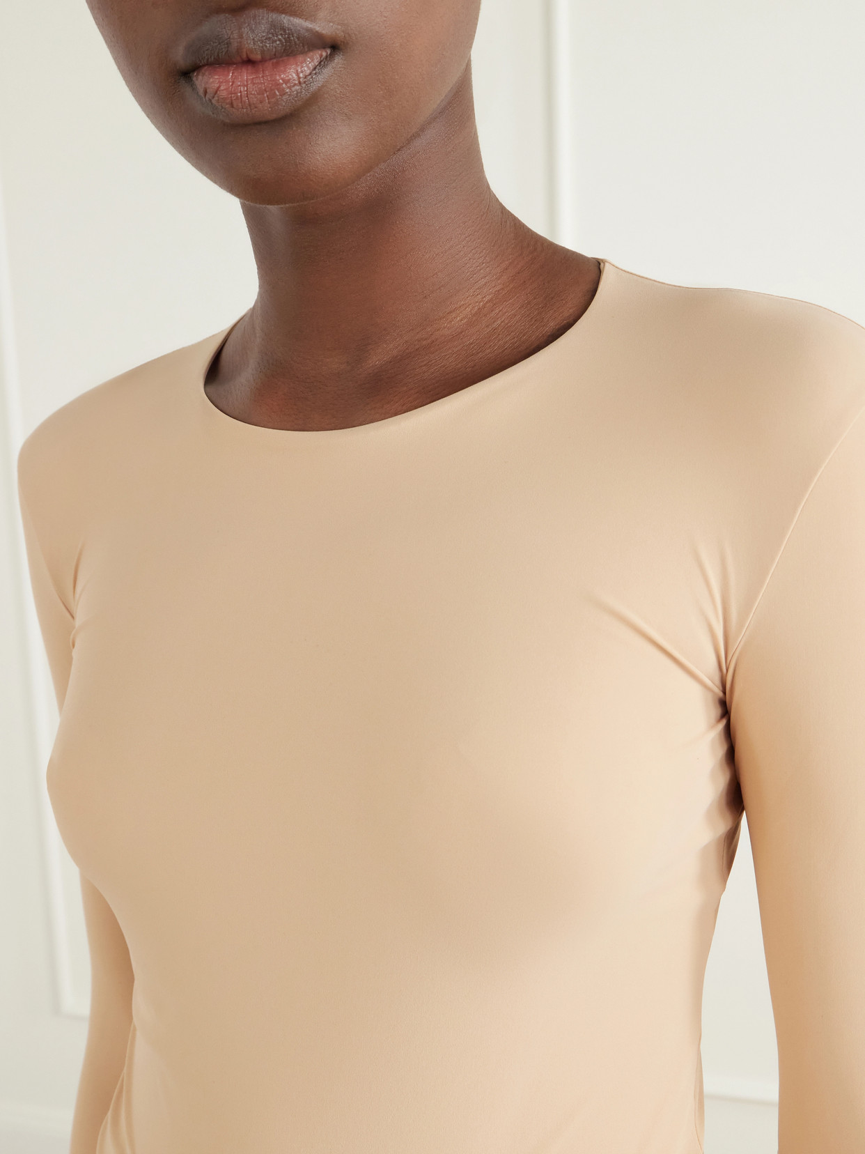 Jil Sander Stretch T-shirt In Neutrals