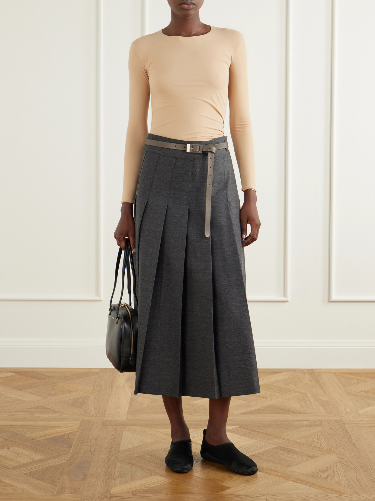 Jil Sander Stretch T-shirt In Neutrals