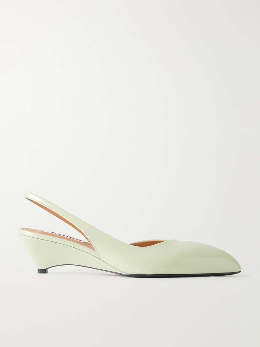 Jil Sander Arc Patent Leather Sandals