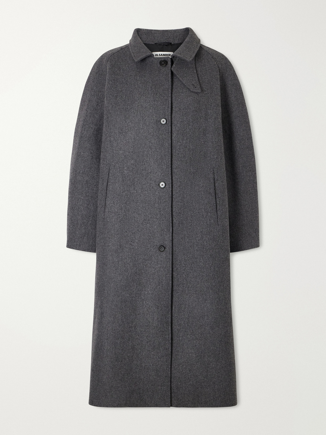 Jil Sander Wool-blend Coat In Gray