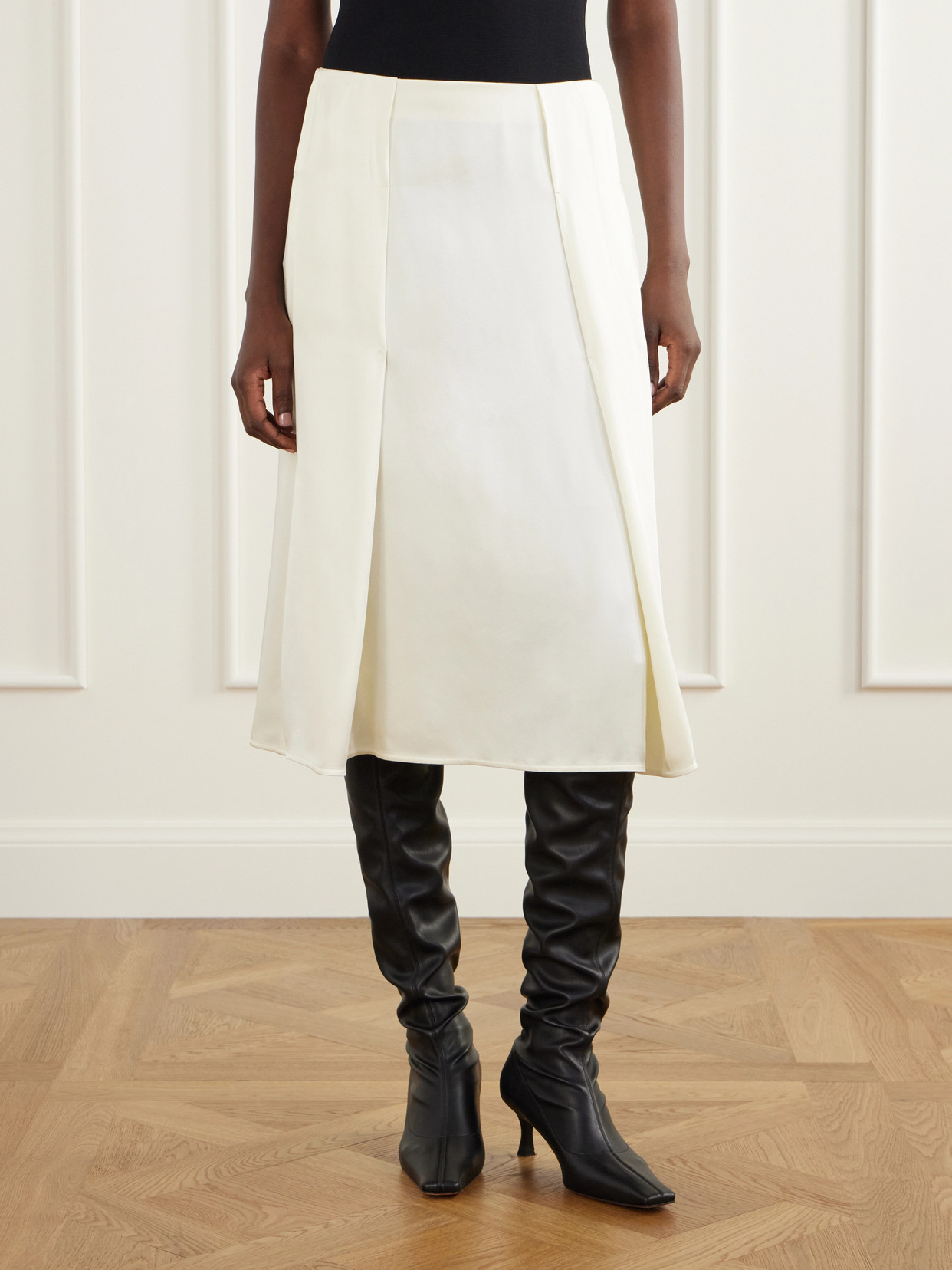 Pleated Midi