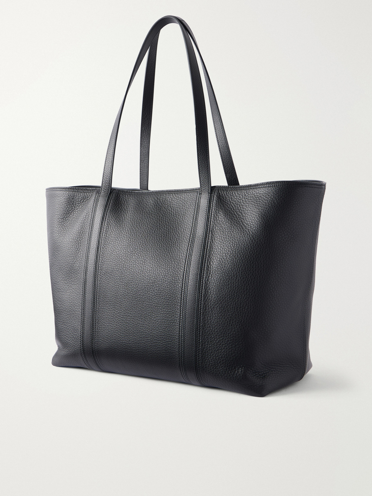 Foro Logo-Embossed Textured-Leather Tote