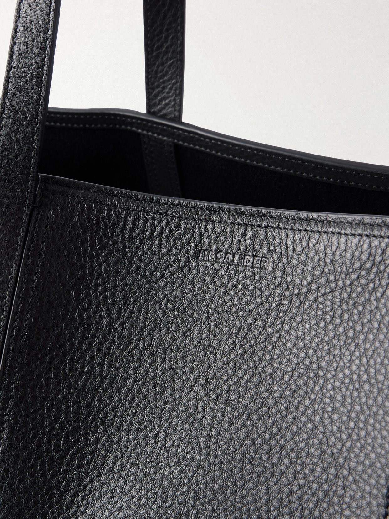 Foro Logo-Embossed Textured-Leather Tote