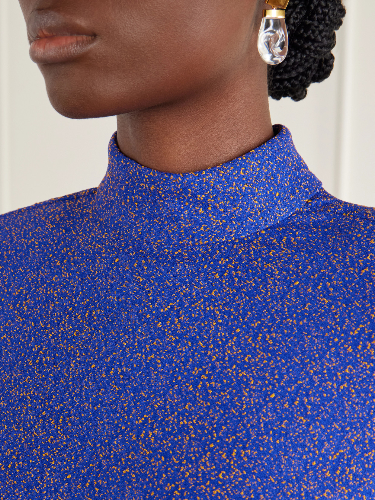 Darted Tweed Blouse