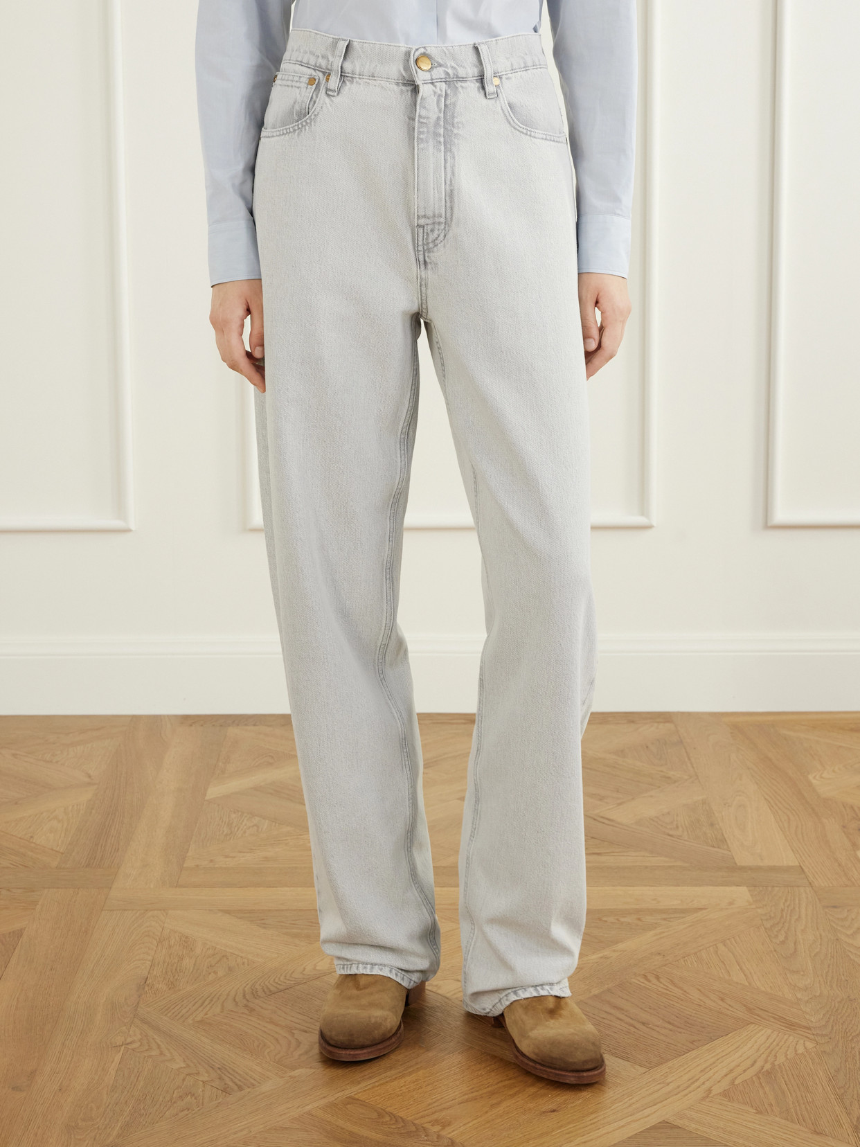 High-Waist Wide- Leg