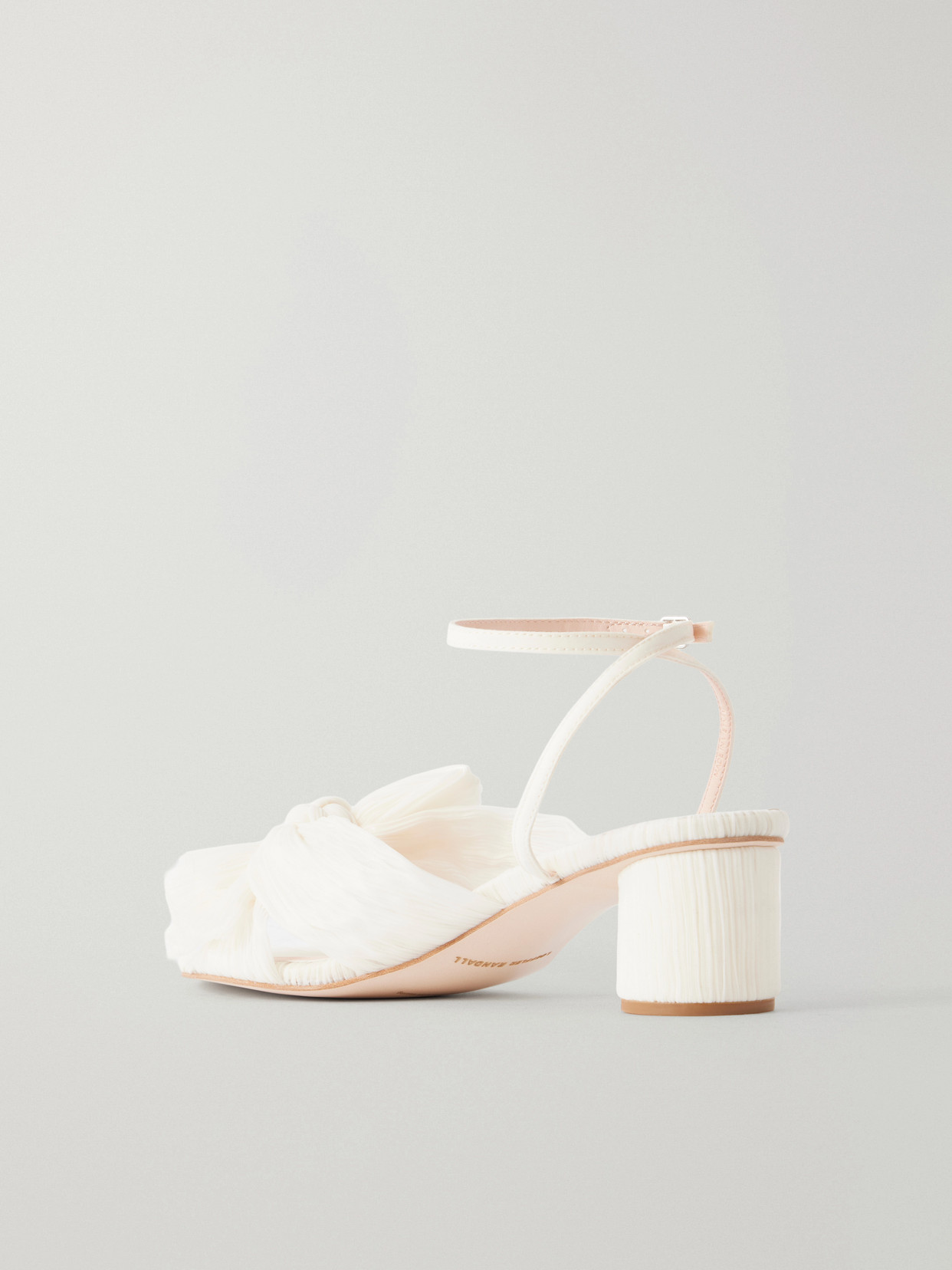 Dahlia Bow-Detailed Organza Sandals