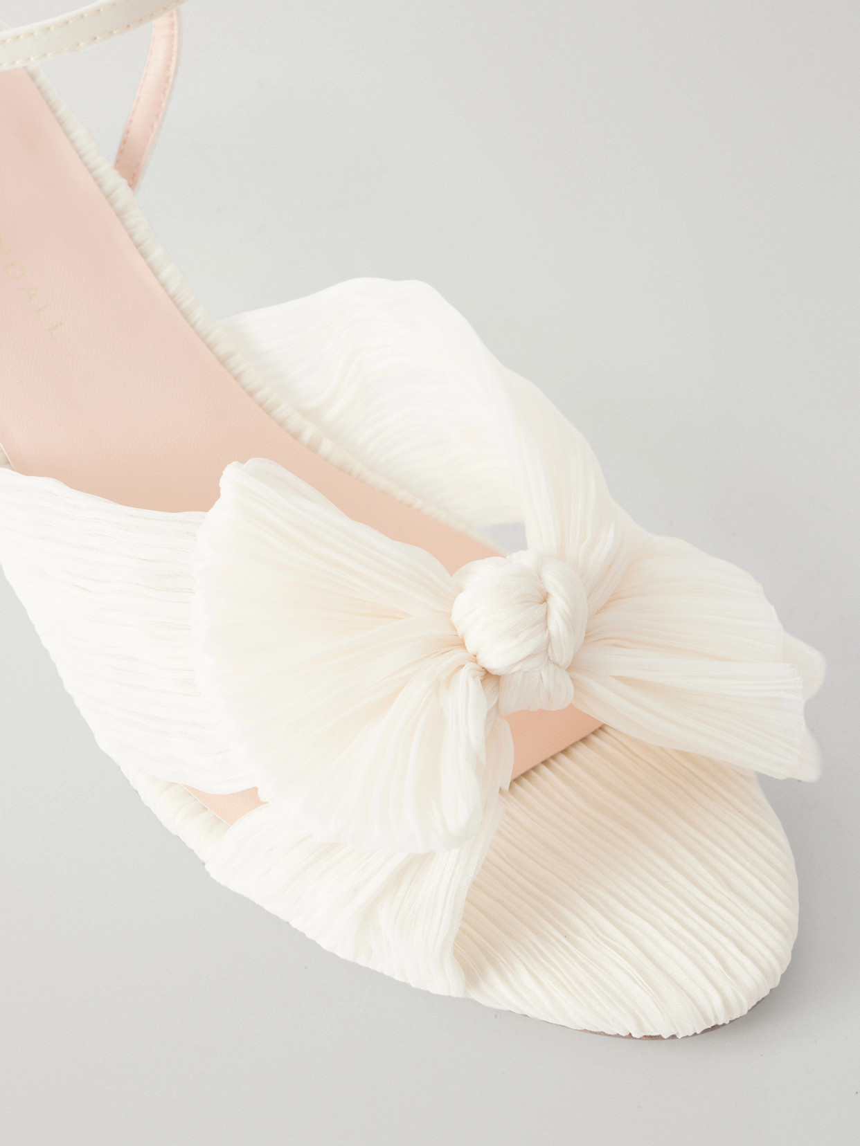 Dahlia Bow-Detailed Organza Sandals