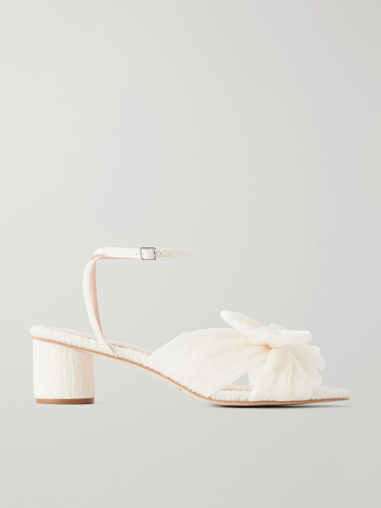Dahlia Bow-Detailed Organza Sandals