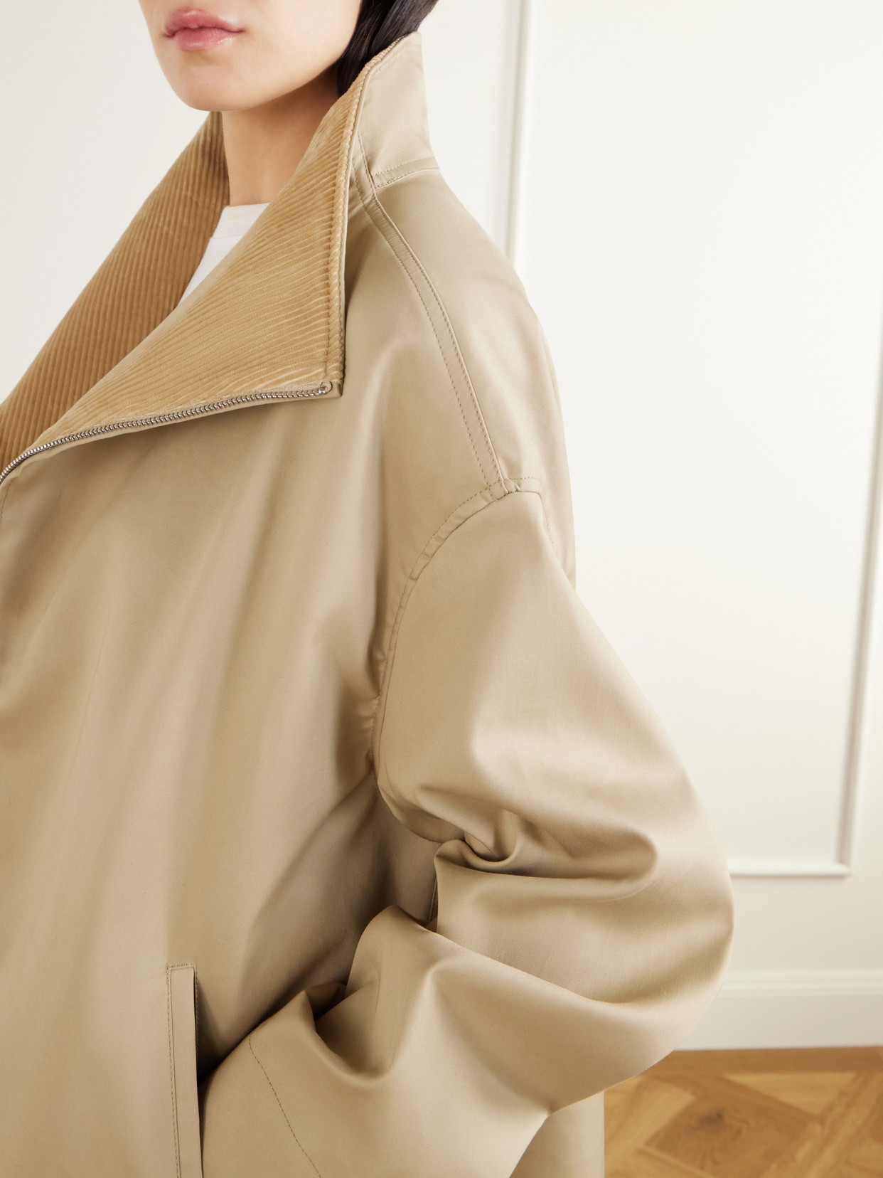 Zipped Country Waxed-Cotton Jacket