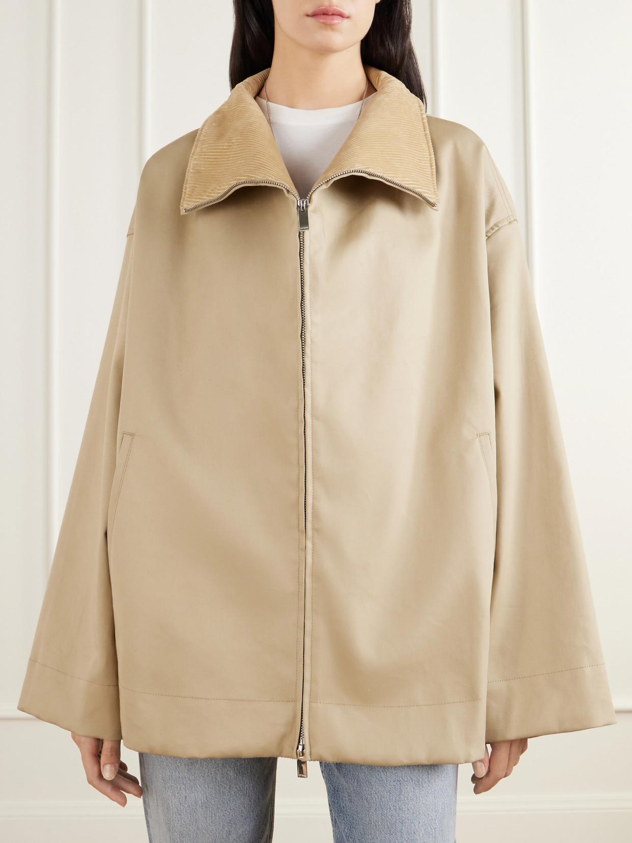 Zipped Country Waxed-Cotton Jacket