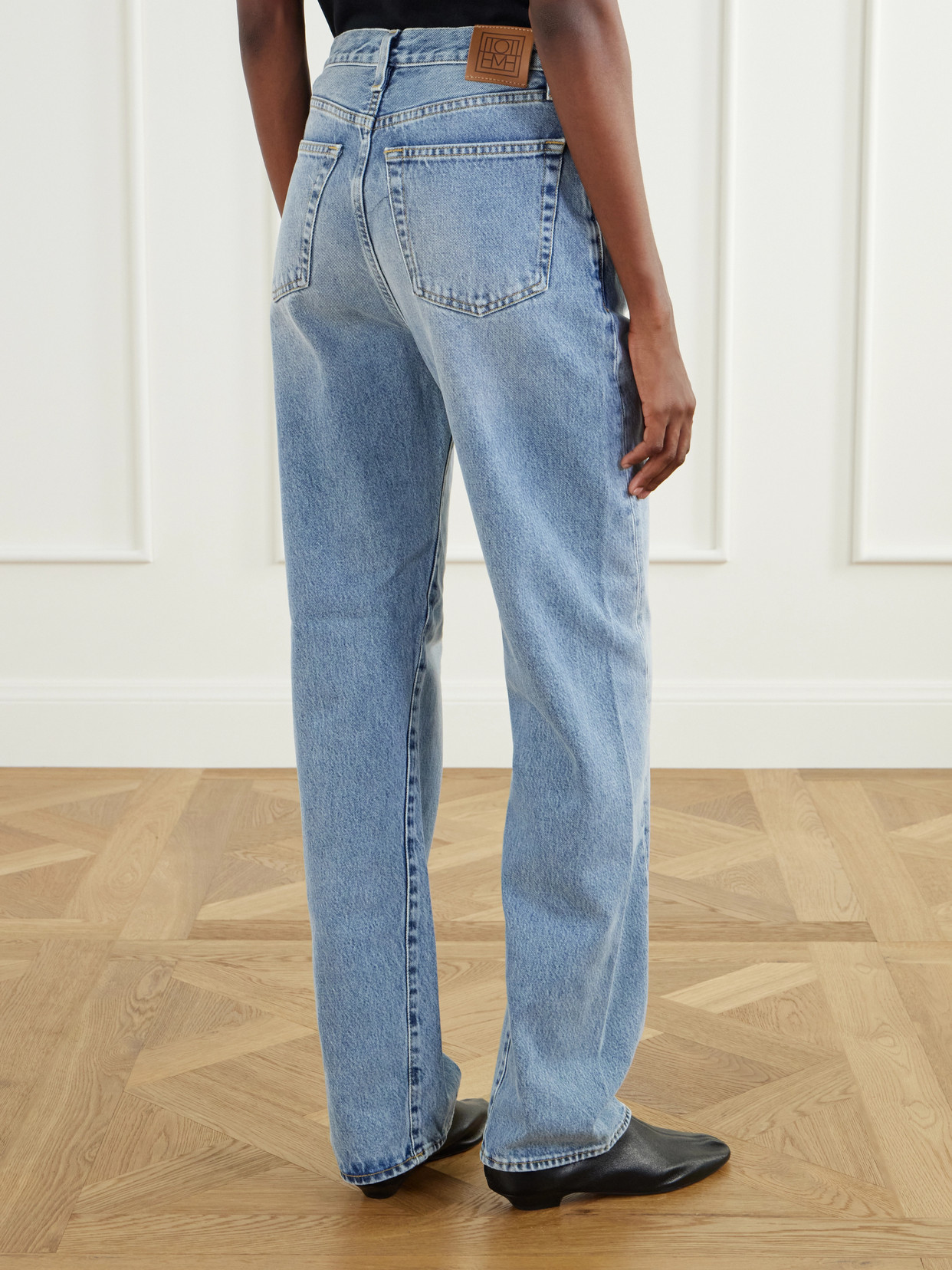 Mid-Rise Straight-Leg Organic Jeans
