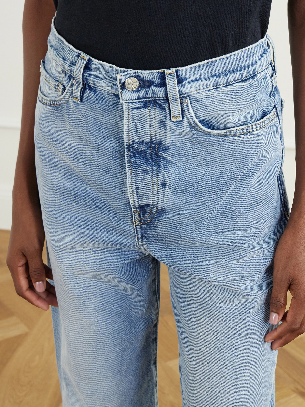 Mid-Rise Straight-Leg Organic Jeans