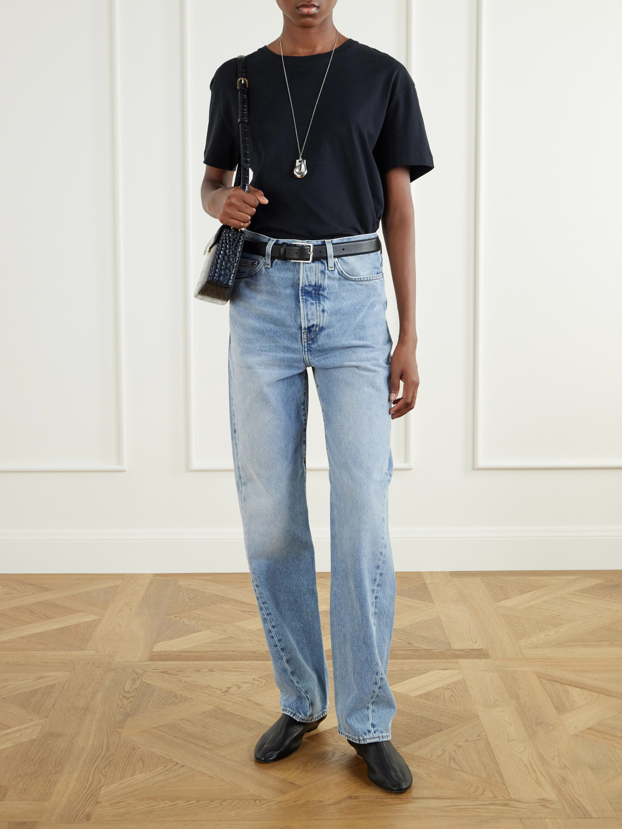 Mid-Rise Straight-Leg Organic Jeans