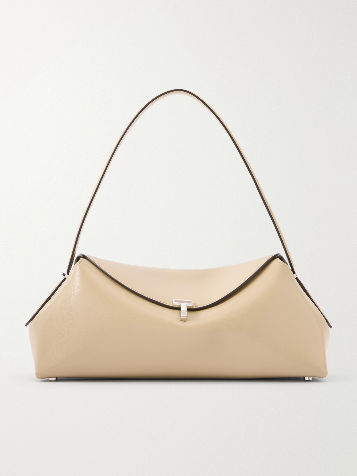 Totême Palmellato Leather Shoulder Bag In Neutrals
