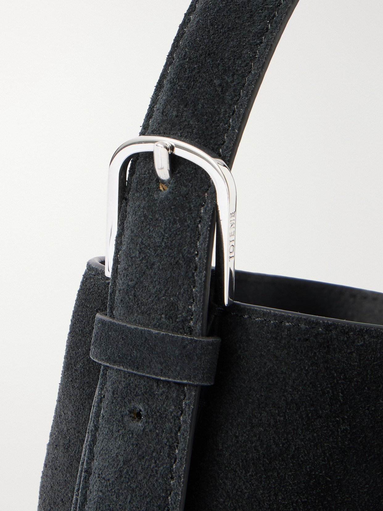 Belted Suede Tote