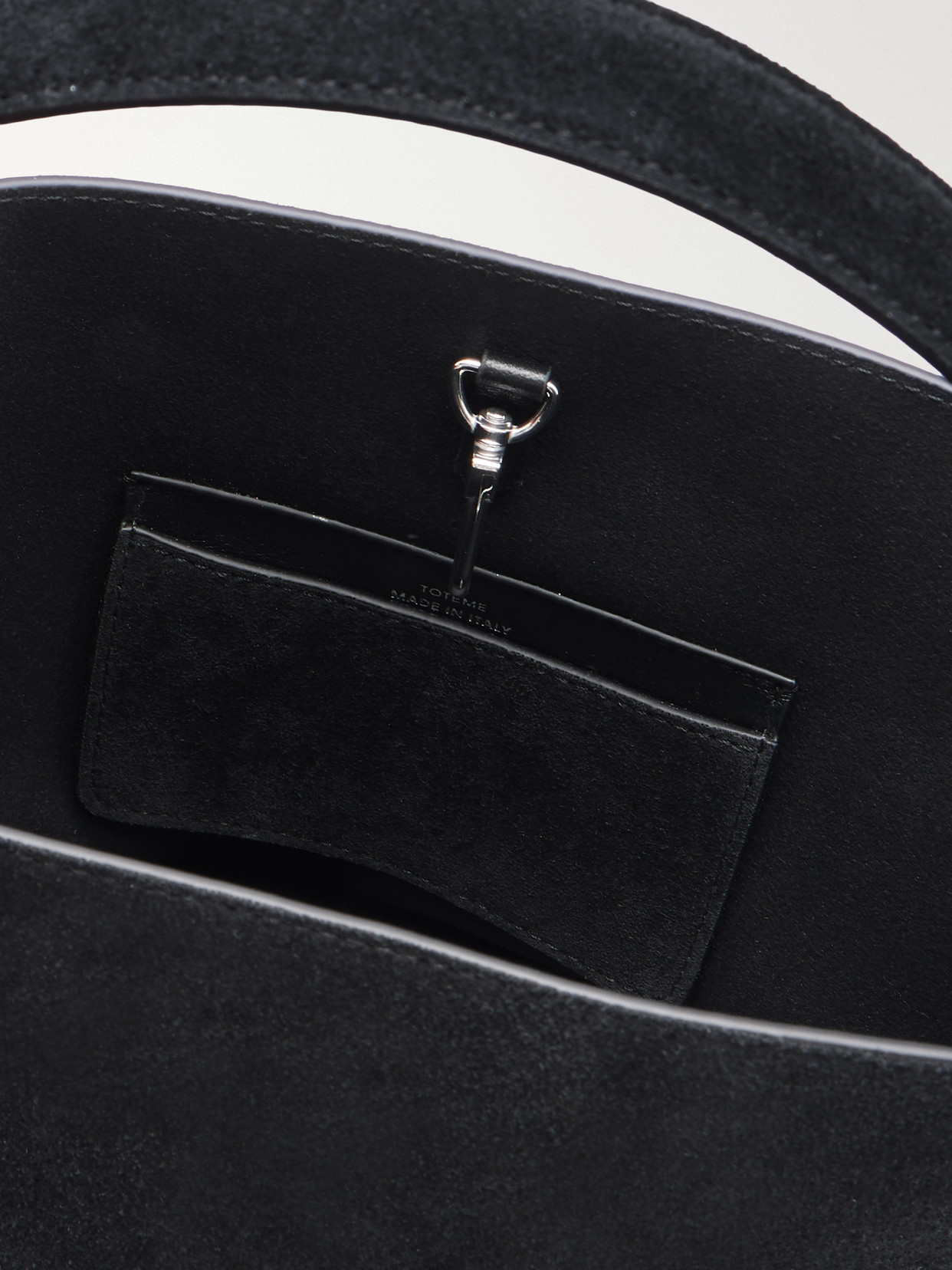 Belted Suede Tote