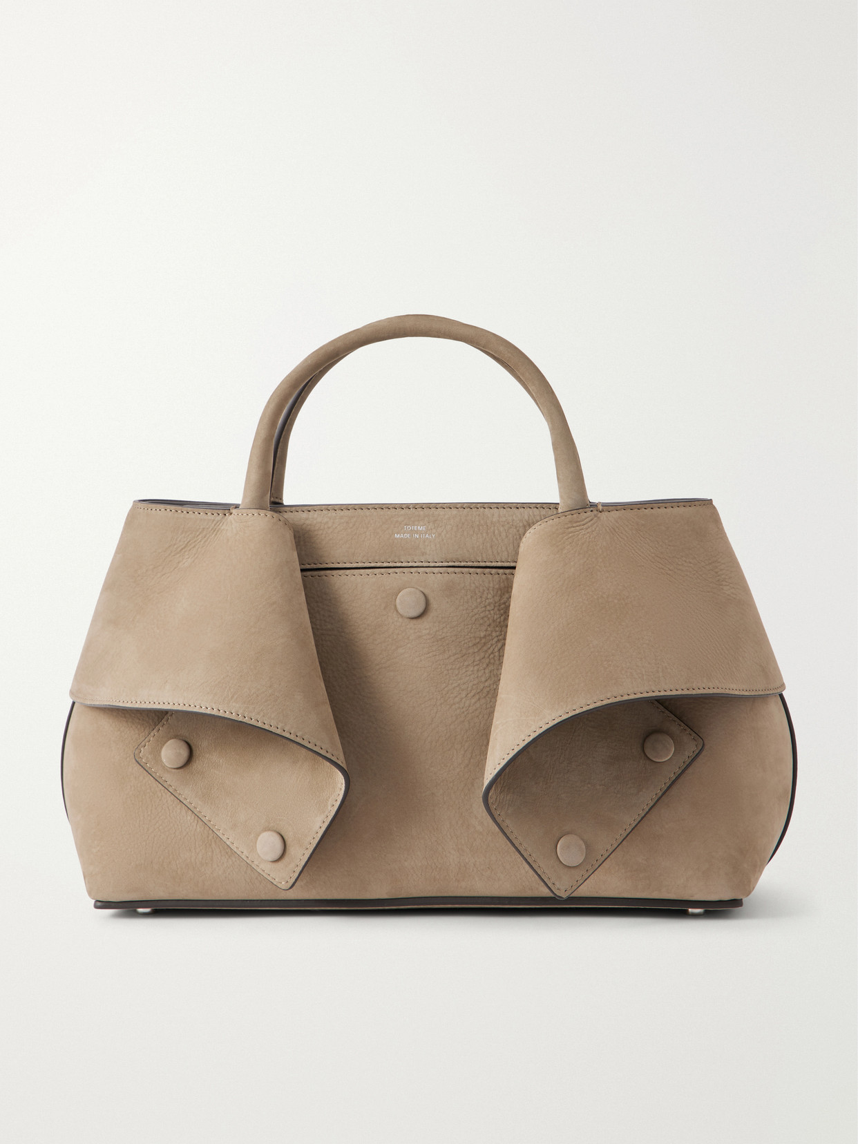 Totême Small Mercer Leather Tote In Neutrals