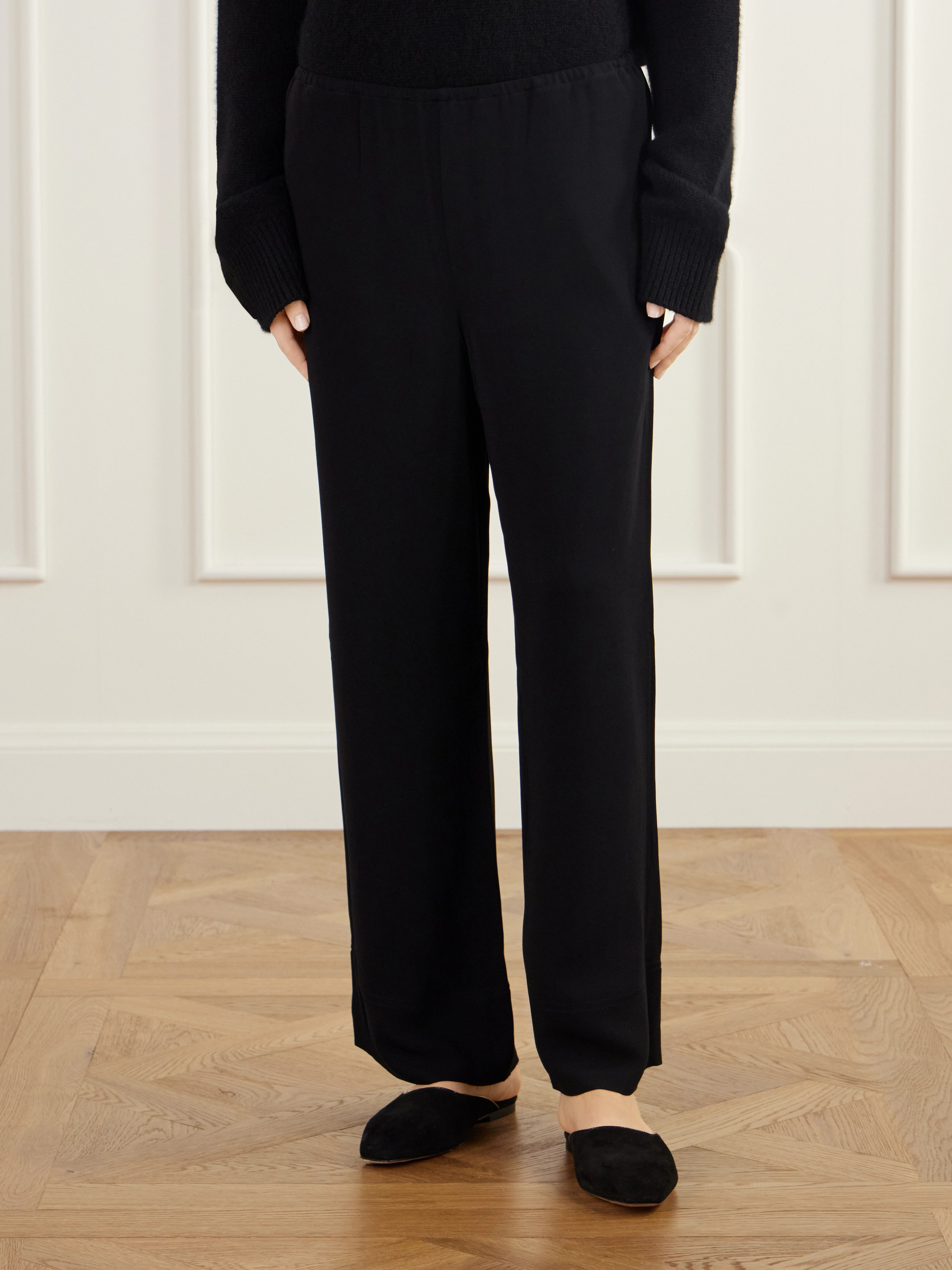 TOTEME Lounge cady straight-leg pants