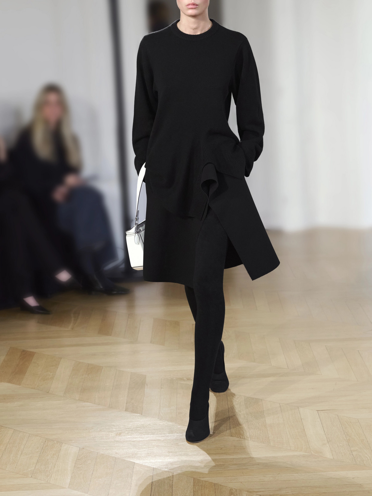 Asymmetric Rib-Trimmed Merino Wool, Cashmere And Cotton-Blend Sweater