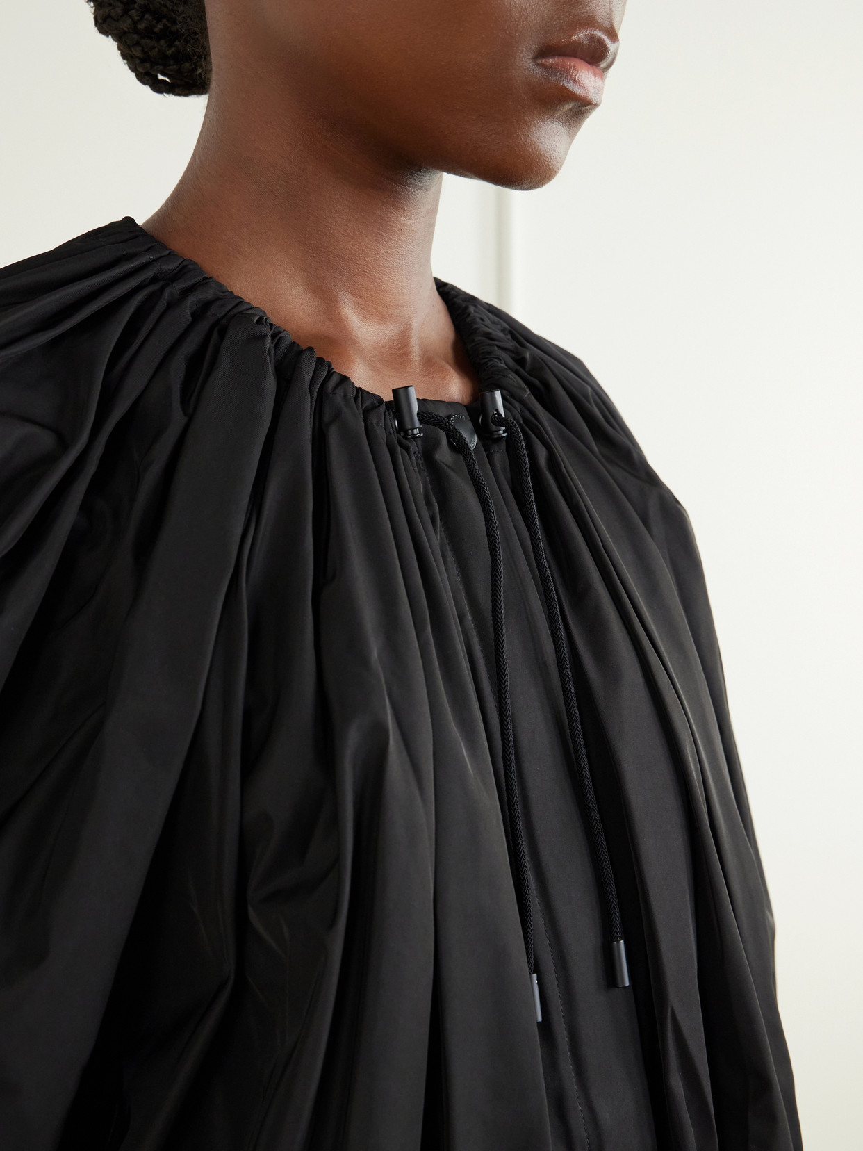 Totême Gathered Shell Jacket In Black