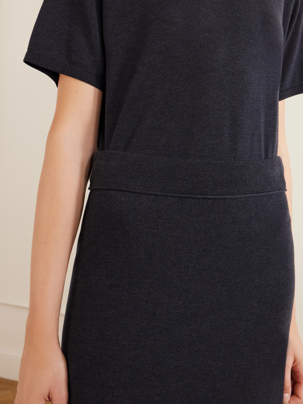 Lyocell And Cashmere-Blend Midi