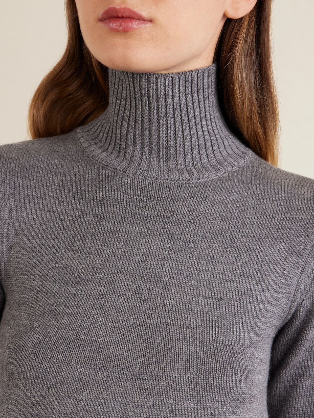 Wool-Blend Turtleneck Sweater
