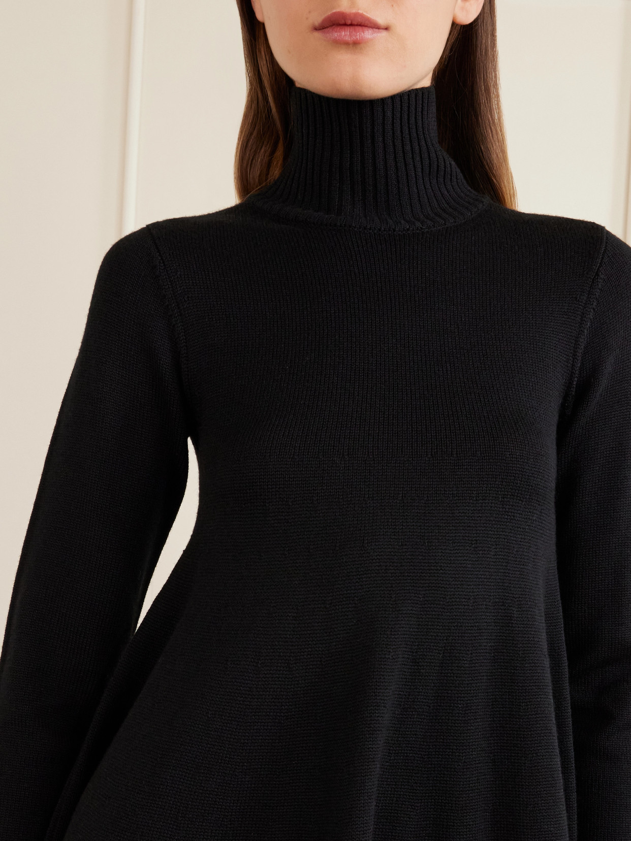 Wool-Blend Turtleneck Sweater