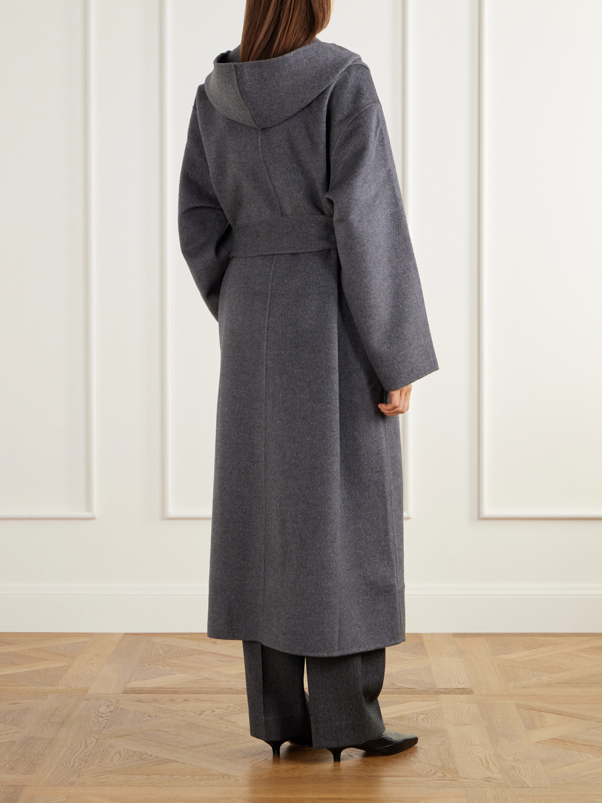 Belted Wool-Doublé Wrap Coat