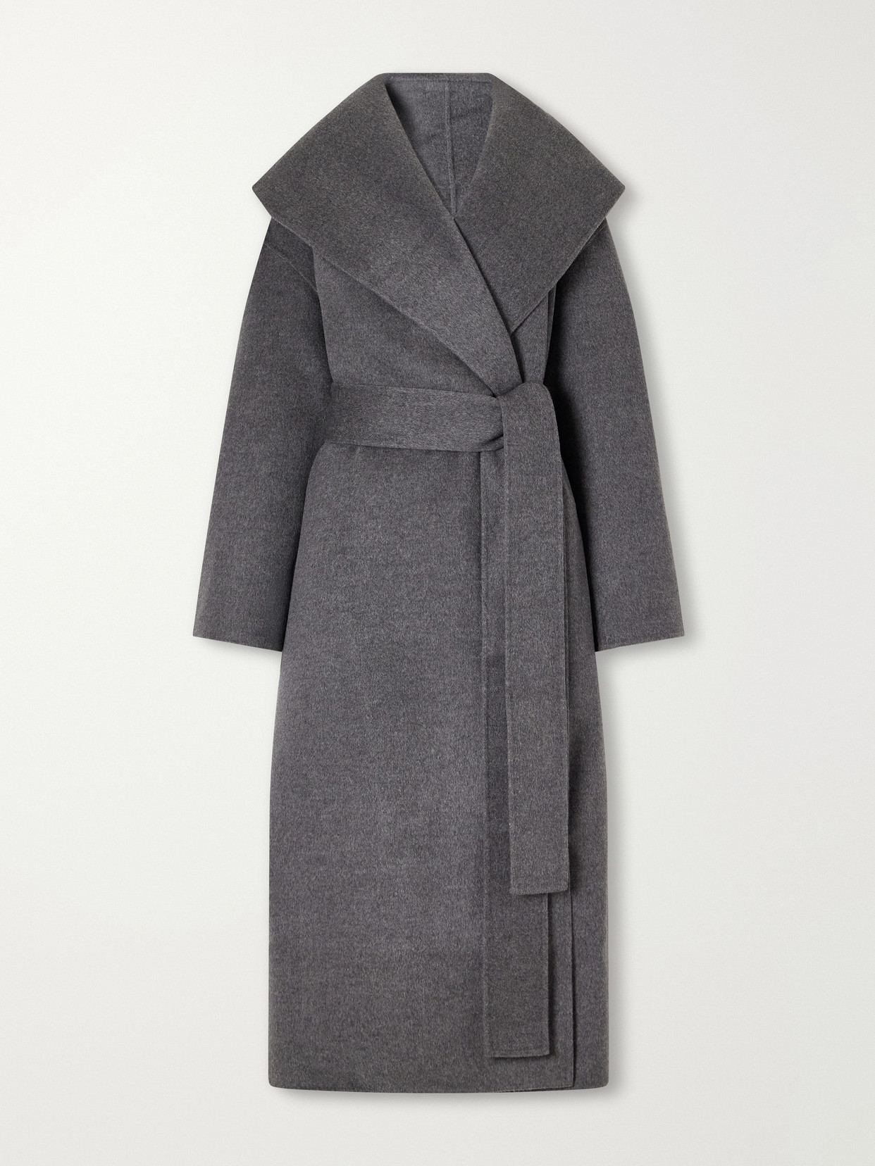 Belted Wool-Doublé Wrap Coat