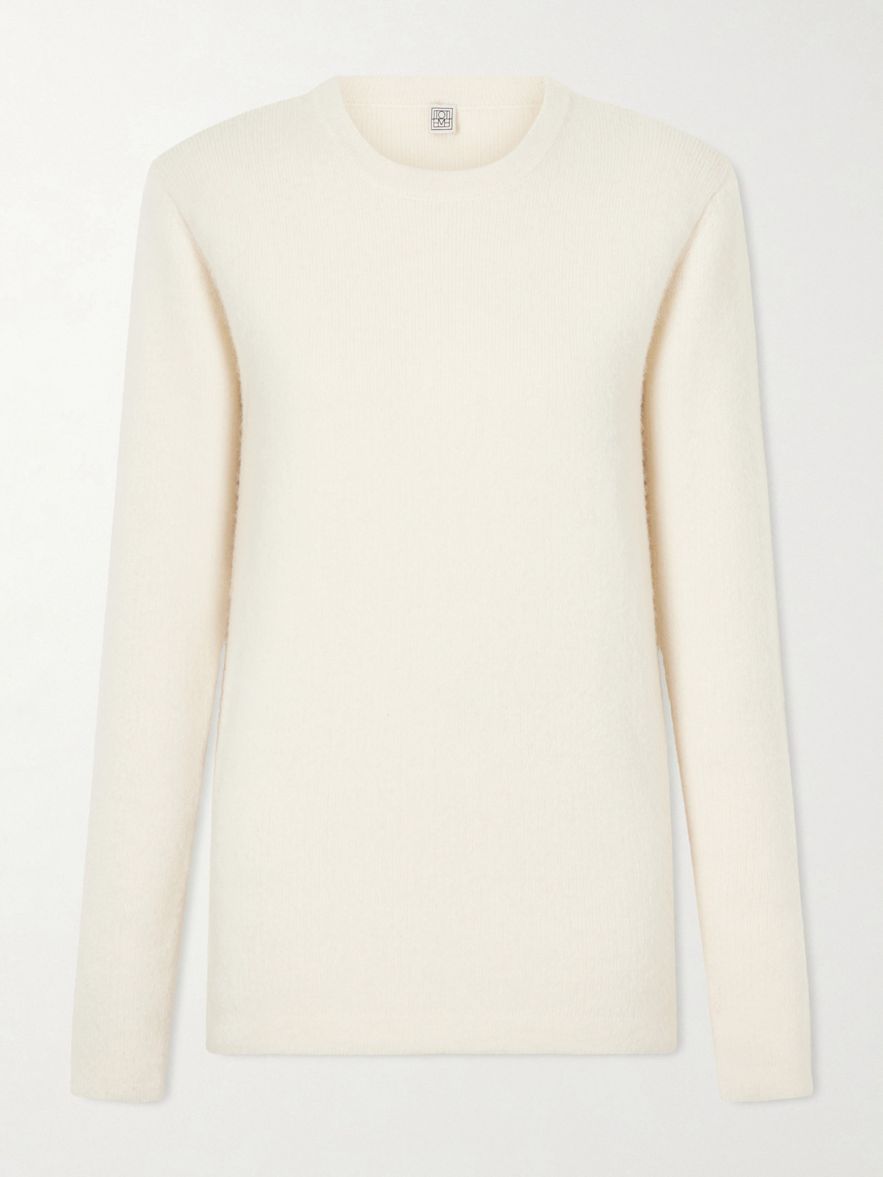 Totême Silk, Alpaca And Cashmere-blend Sweater In Neutrals