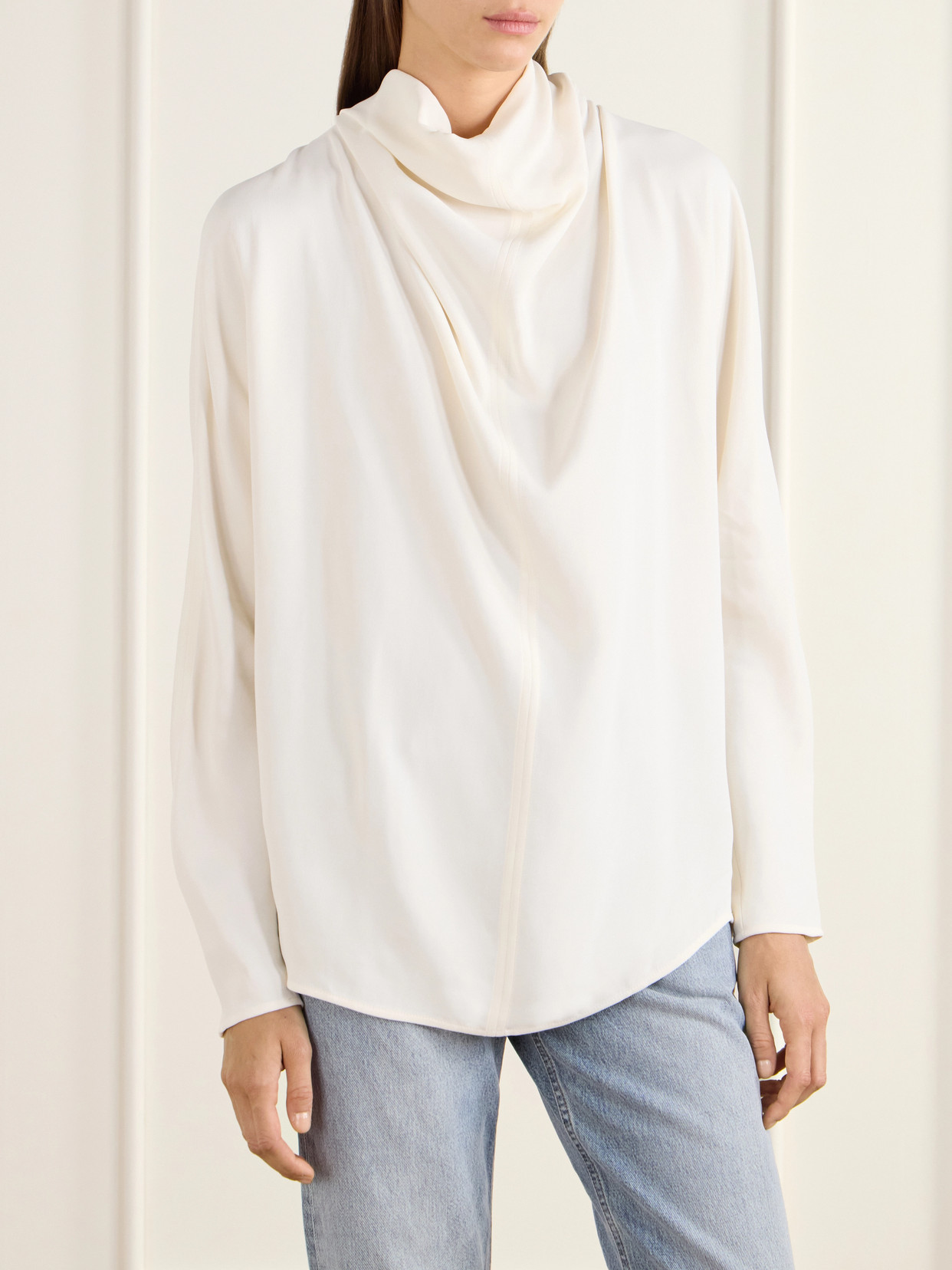 Draped Cady Blouse