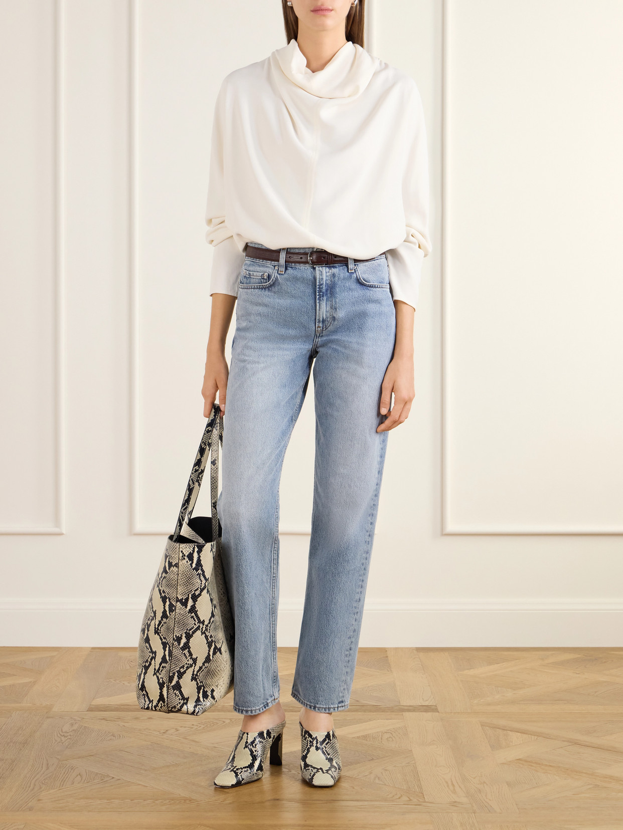 Draped Cady Blouse
