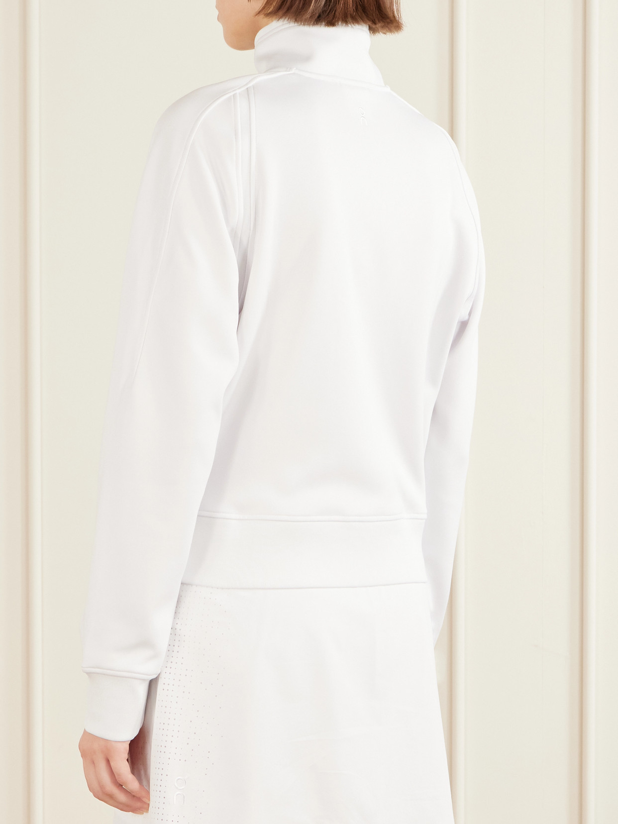 Courtside Logo-Embroidered Recycled Shell Tennis Jacket