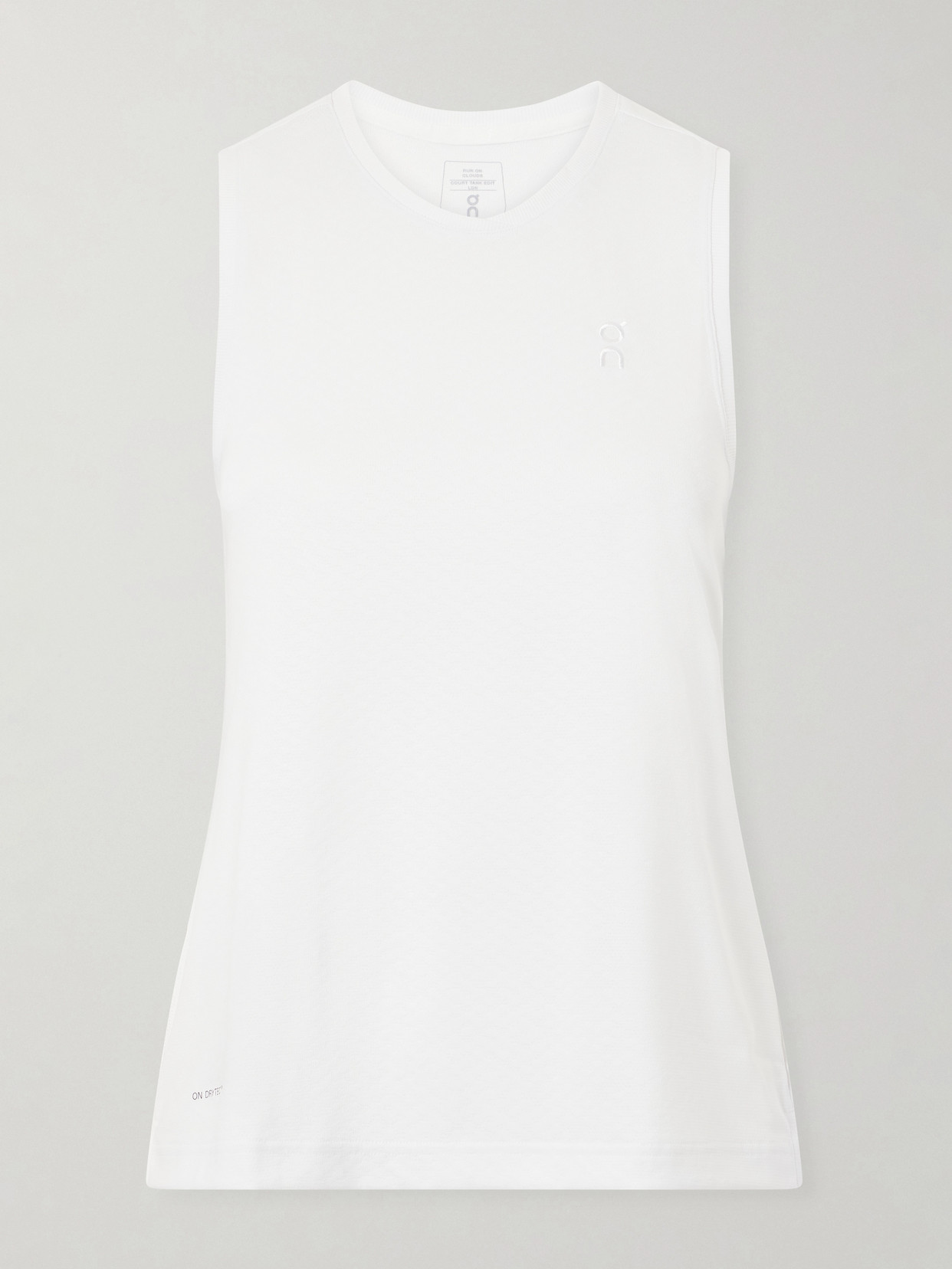 ON - Court Logo-embroidered Recycled Tennis Top - White