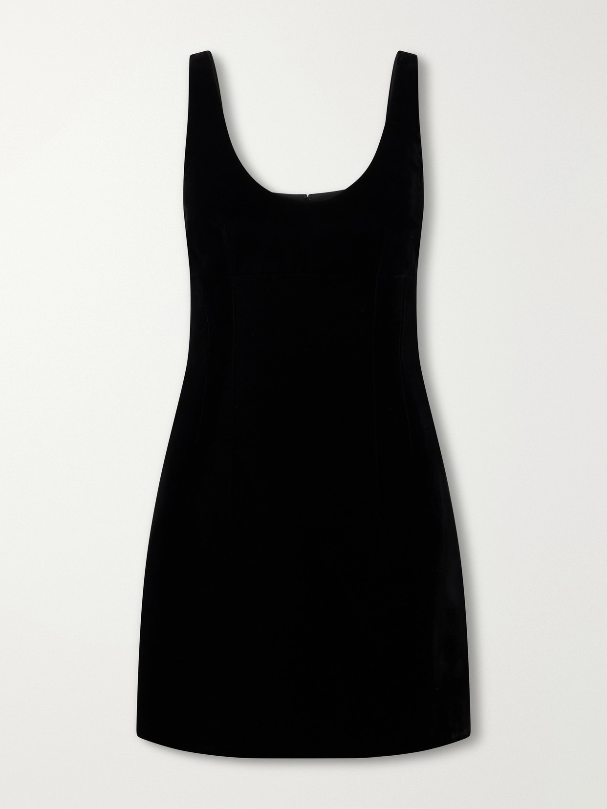 Emilia Wickstead Einna Velvet Mini Dress In Black