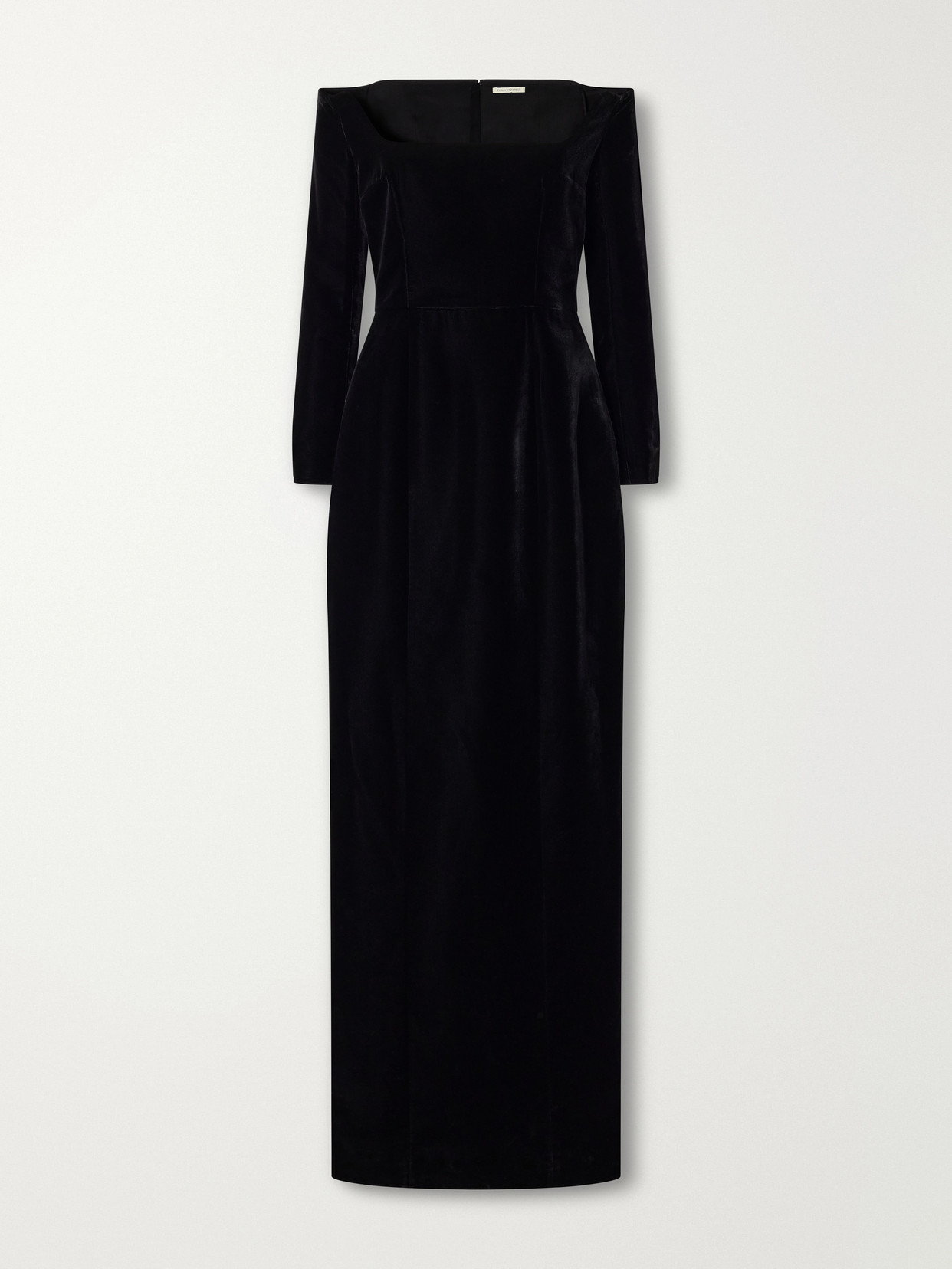 Emilia Wickstead Birch Velvet Gown In Black