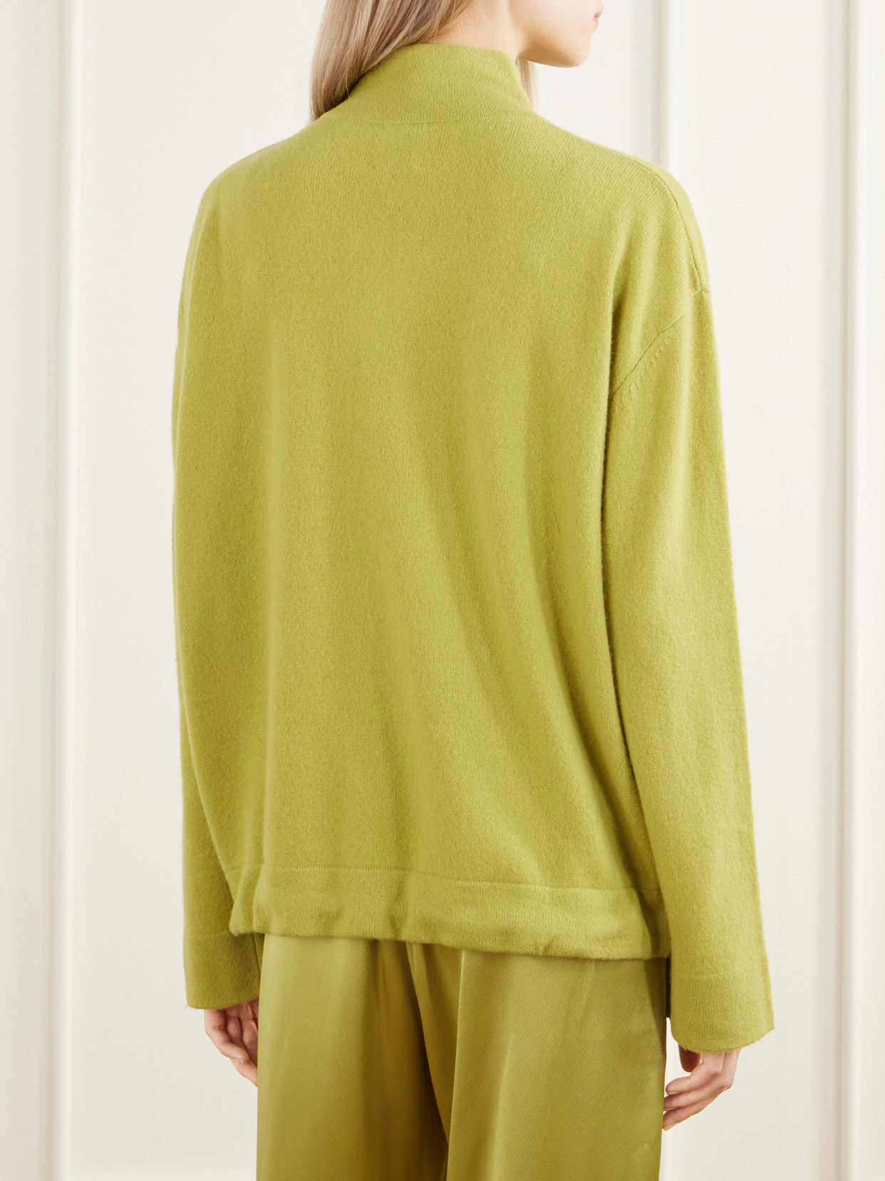 Jesse Drawstring Wool Half-Zip Sweatshirt