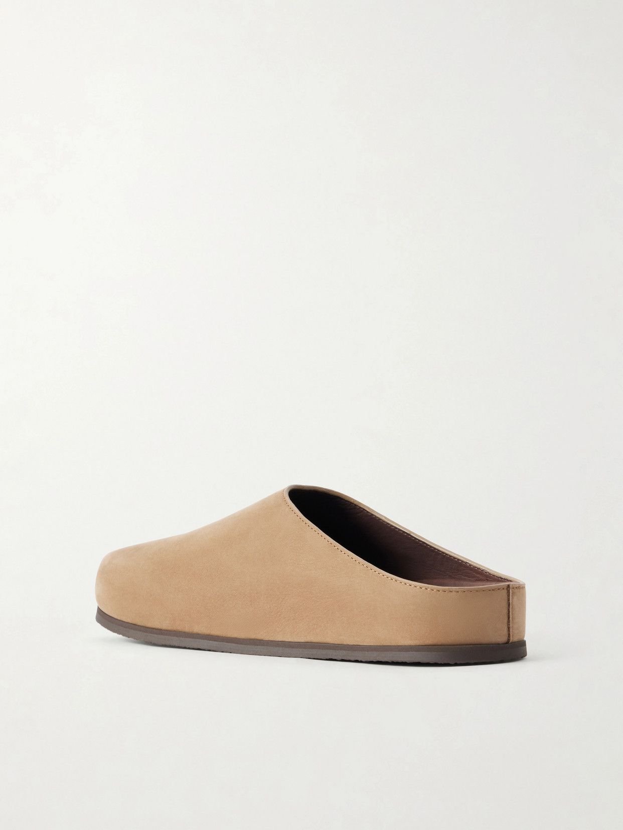 Wearing Suede Slip-Ons