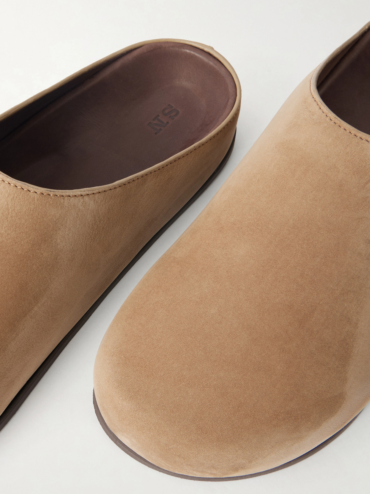 Wearing Suede Slip-Ons