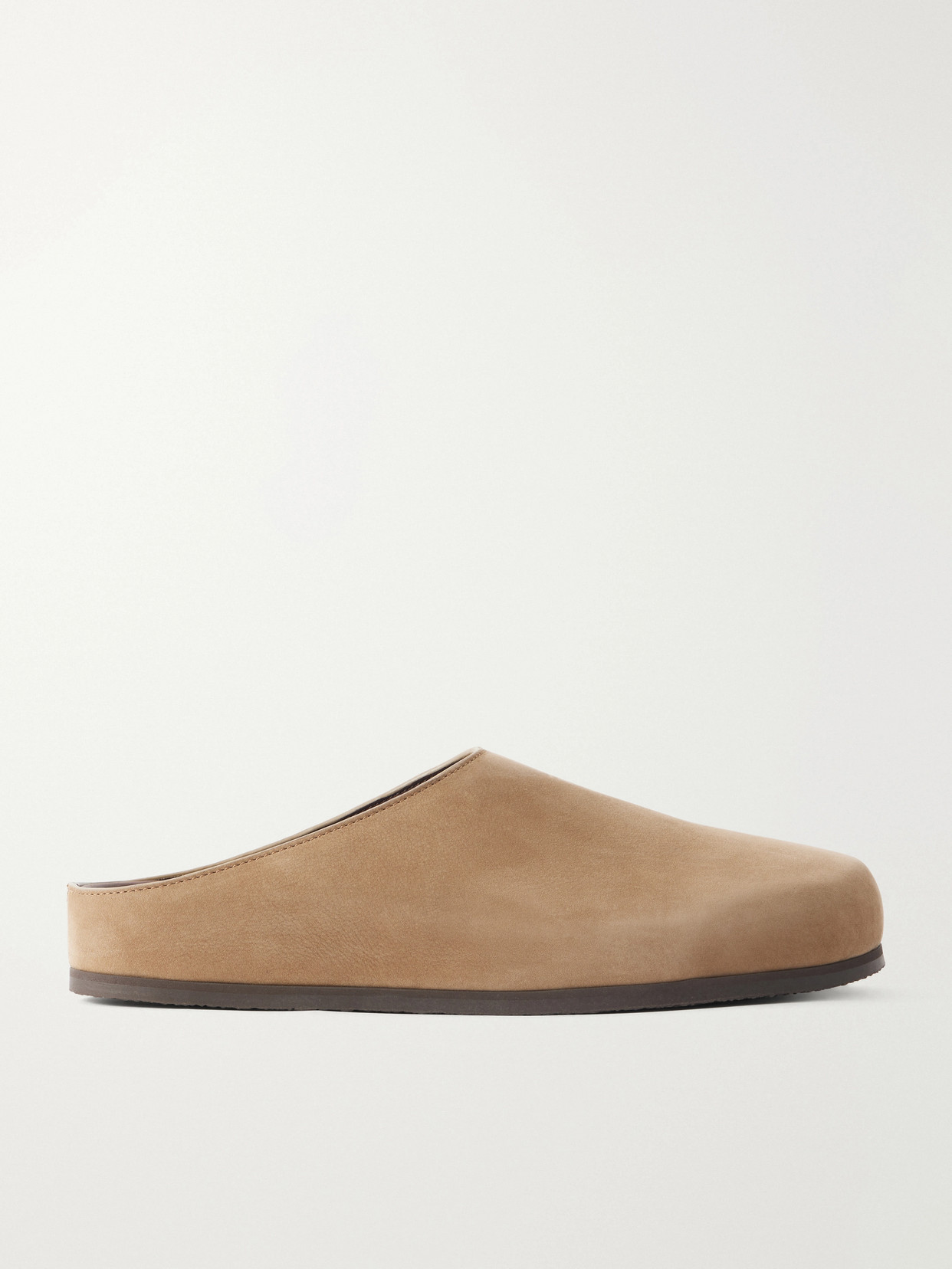 Studio Nicholson Wearing Suede Slip-ons In Brown