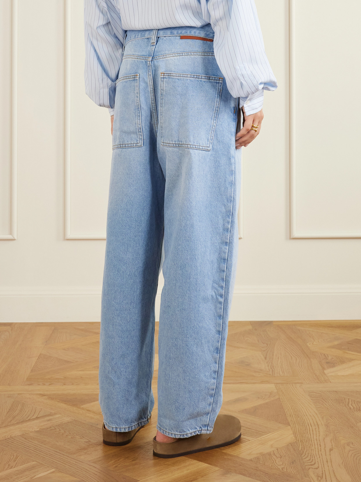 Cahuin Belted Mid-Rise Wide- Leg