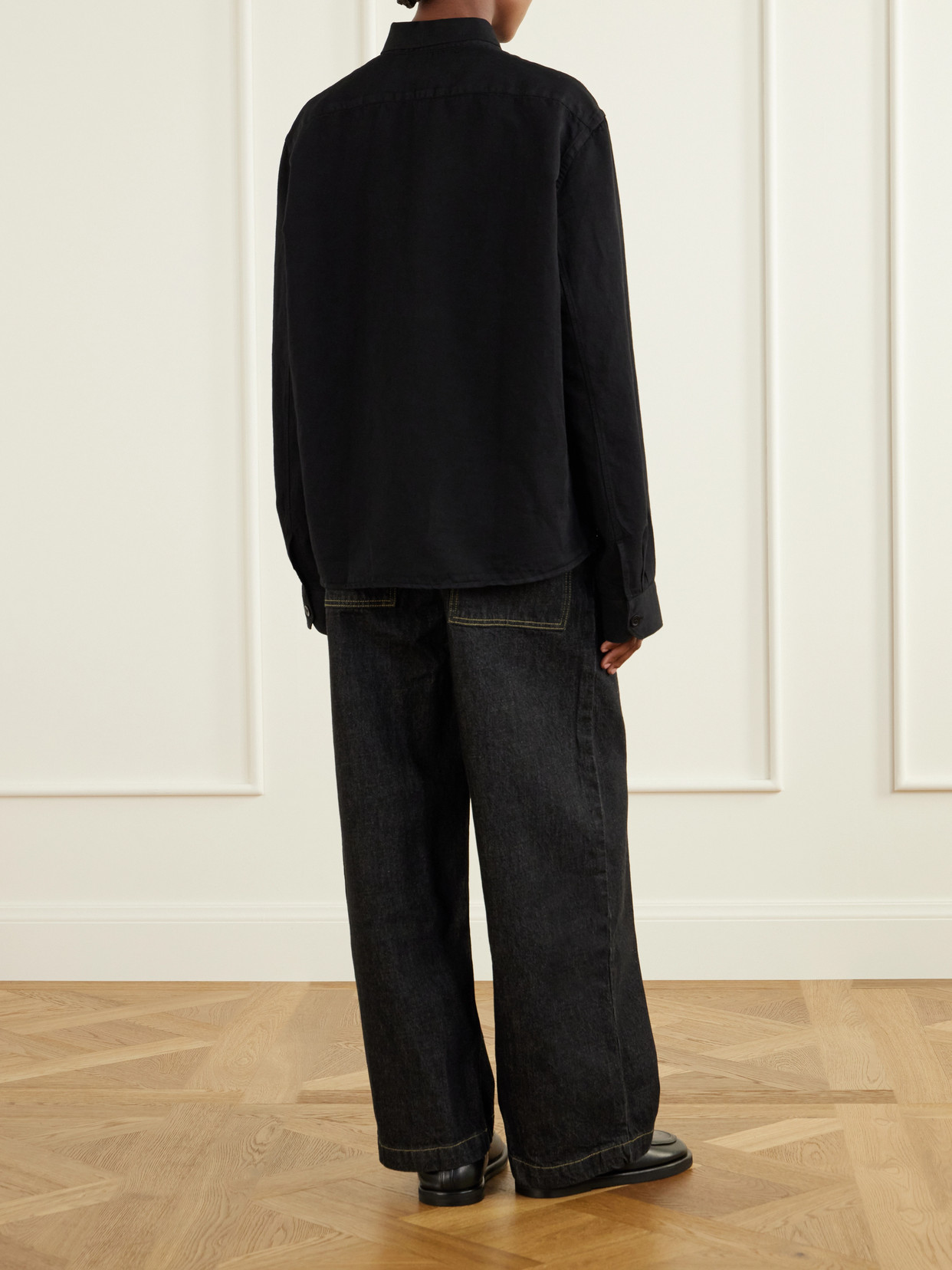 Hithe Garment-Dyed Cotton And Linen-Blend Shirt