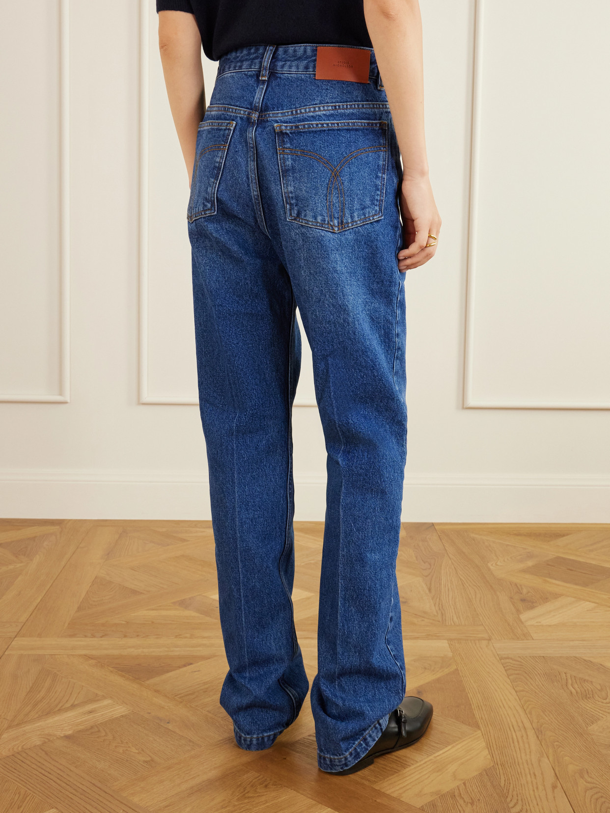 Barra Mid-Rise Straight-Leg Jeans