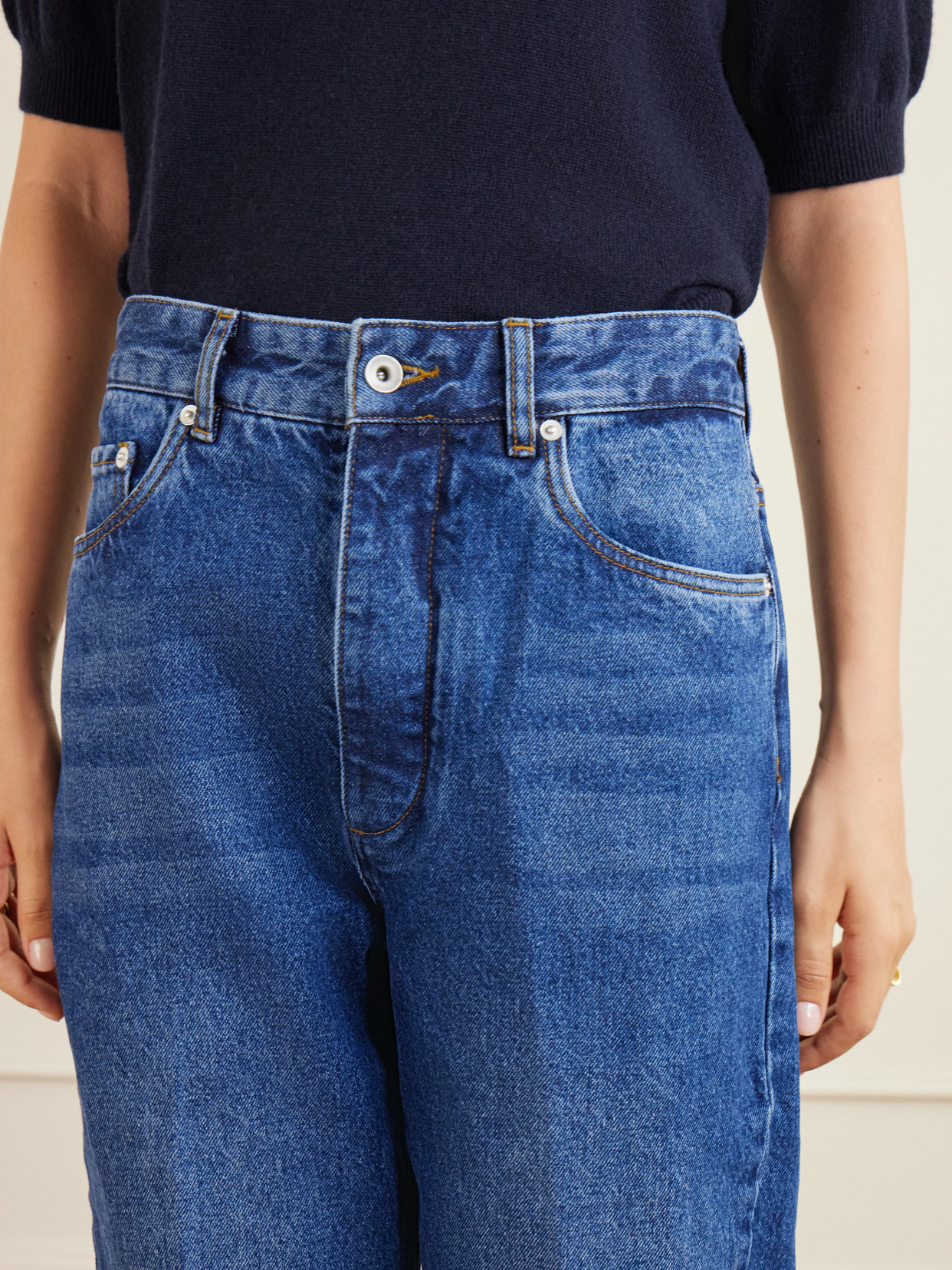 Barra Mid-Rise Straight-Leg Jeans