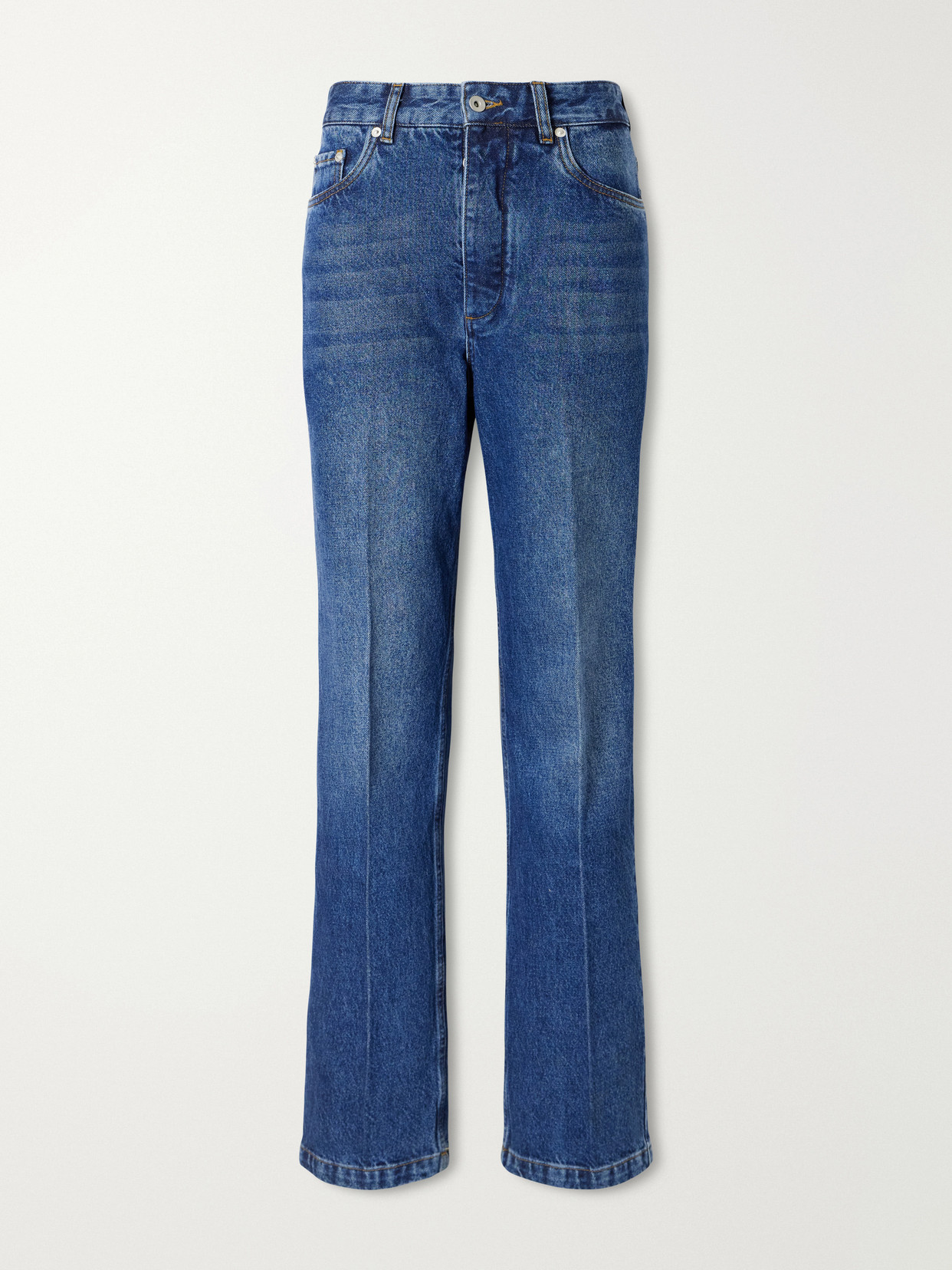 Studio Nicholson Barra Mid-rise Straight-leg Jeans In Blue